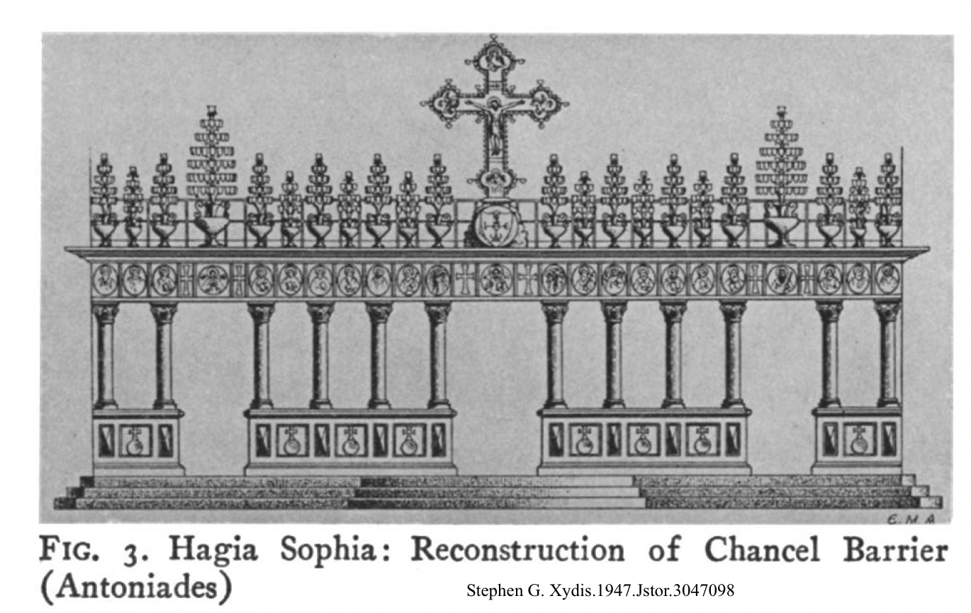 Hagia Sophia chancel barrier by Stephen G. Xydis.1947