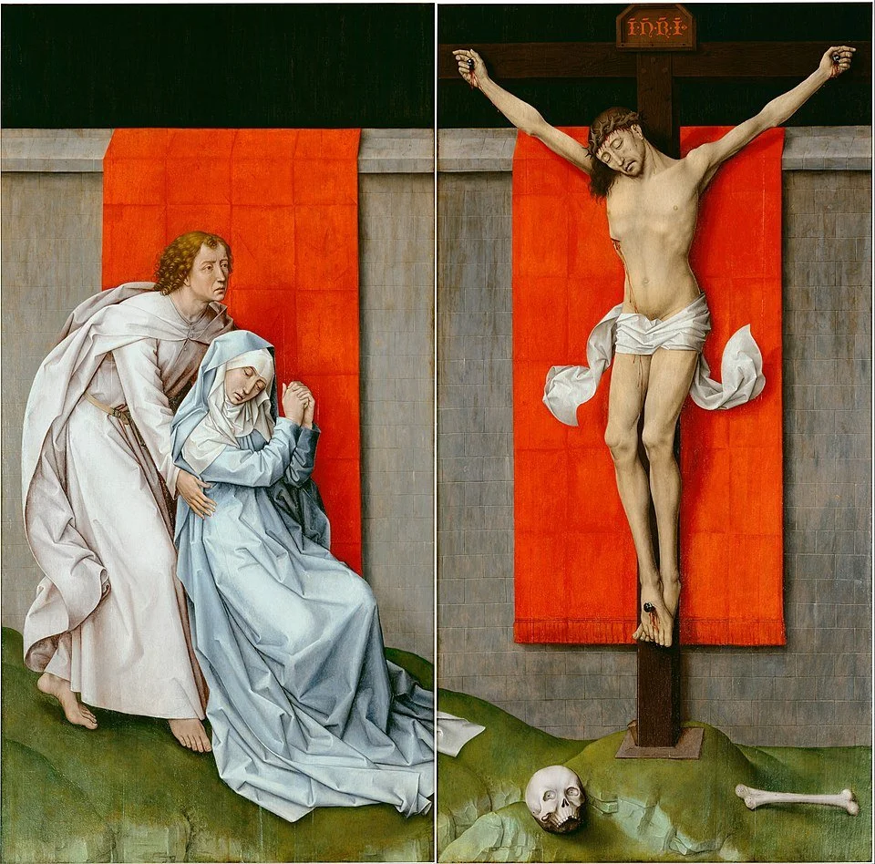 Crucifixion Diptych (c. 1460) by Rogier van Der Weyden, Philadelphia Museum of Art.