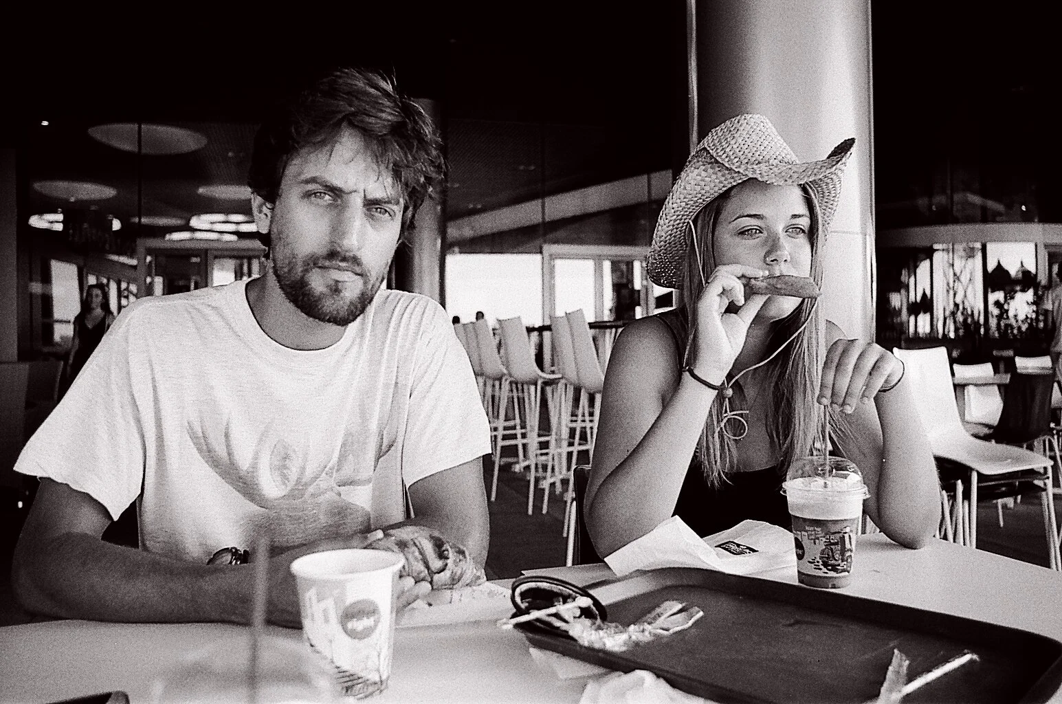 Cyprus island - Breakfast at the oil station