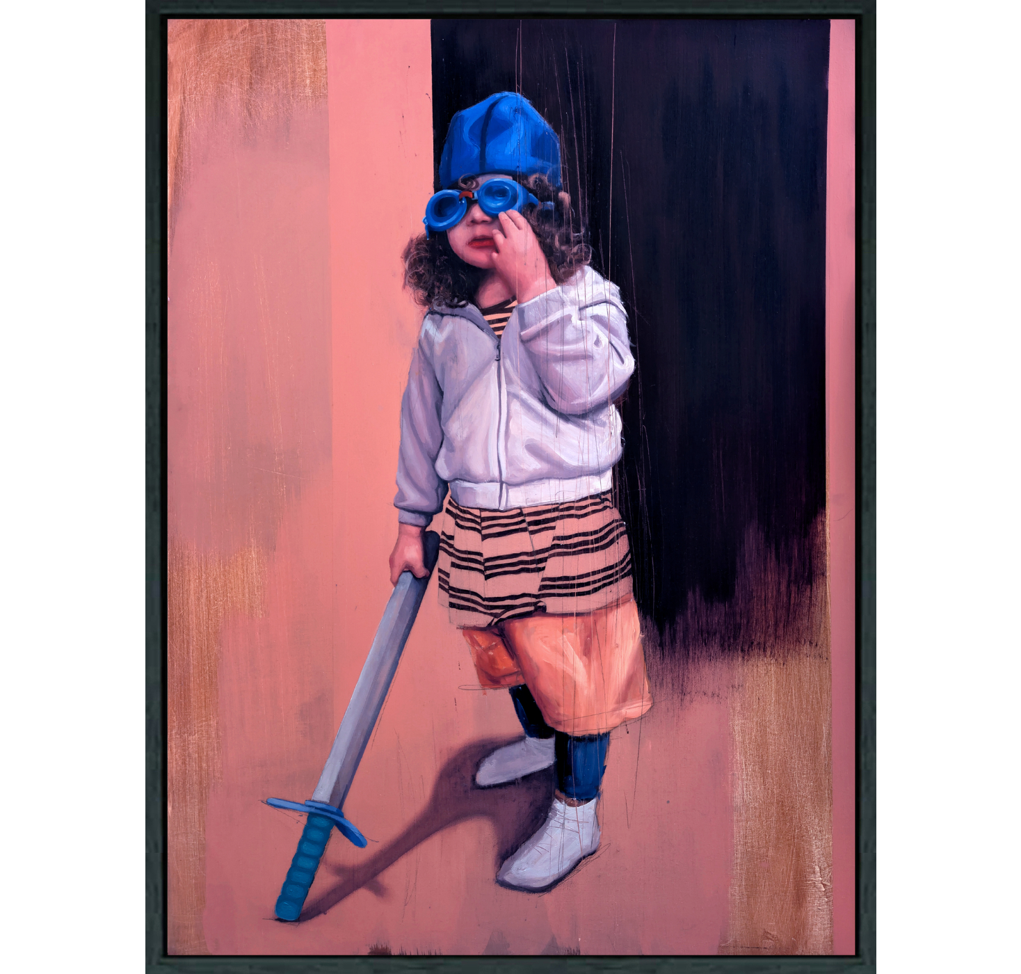 Original painting "En Garde", Oil and acrylic on board, 60 × 80 cm