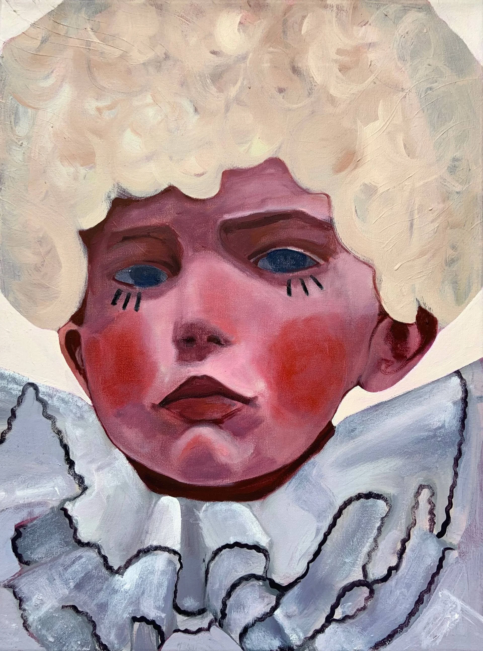 Original painting, "Strong Features", Oil on canvas , 45 x 60cm