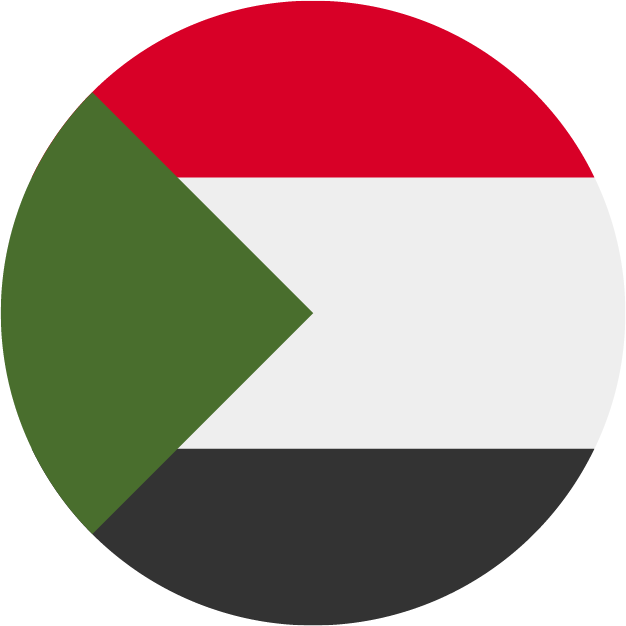 A pie chart with four segments colored red, white, black, and green.