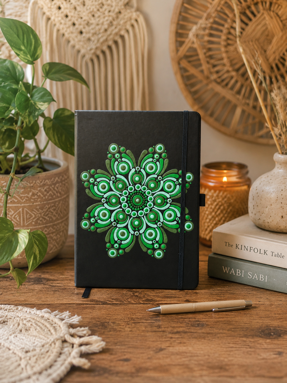 Hand Painted A5 Notebook - One Of A Kind Artwork