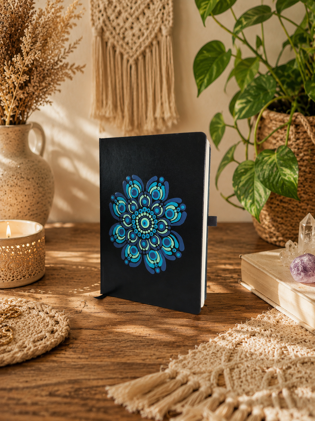 Hand Painted A5 Notebook - One Of A Kind Artwork
