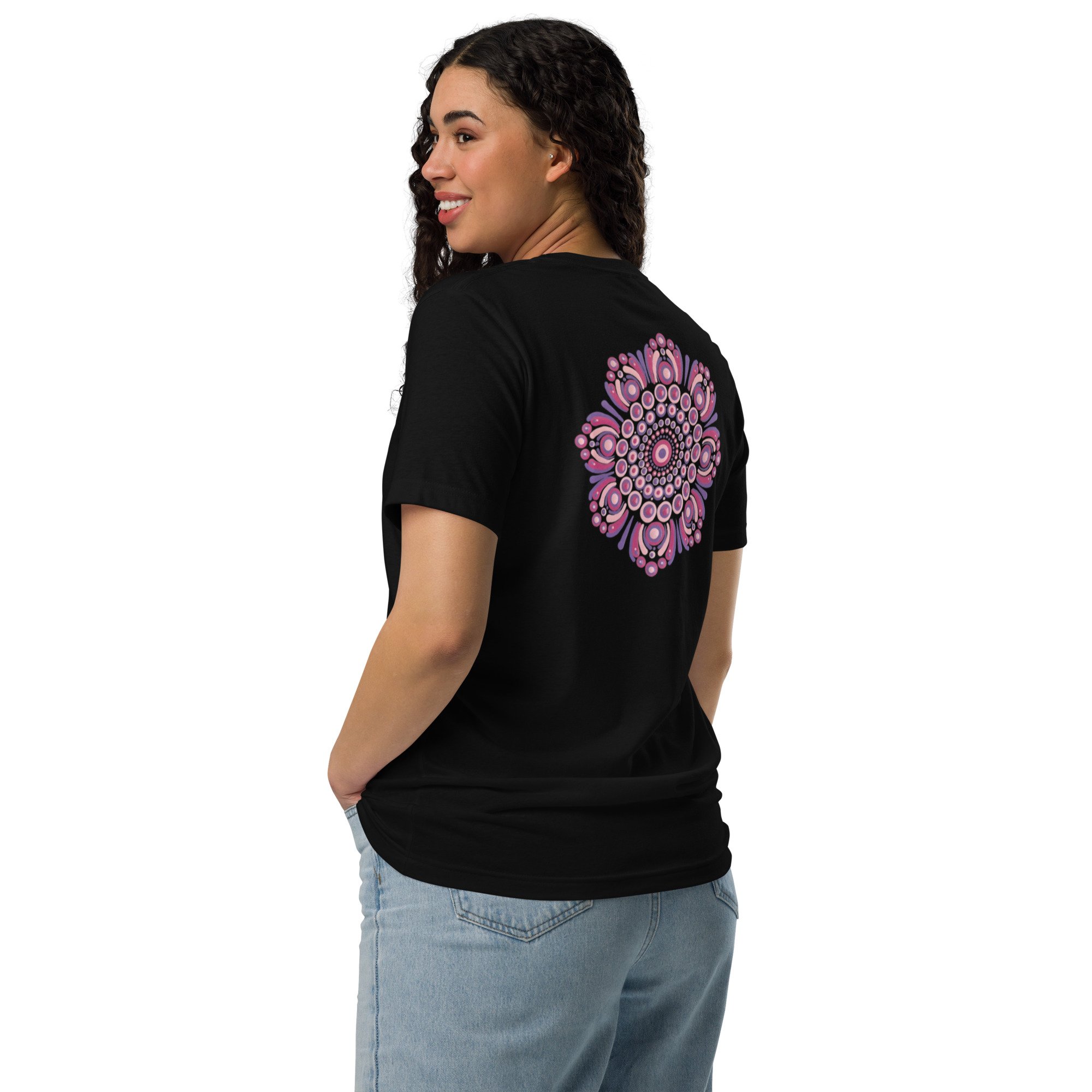 Unisex T-shirt - Mandala Flower Back Design