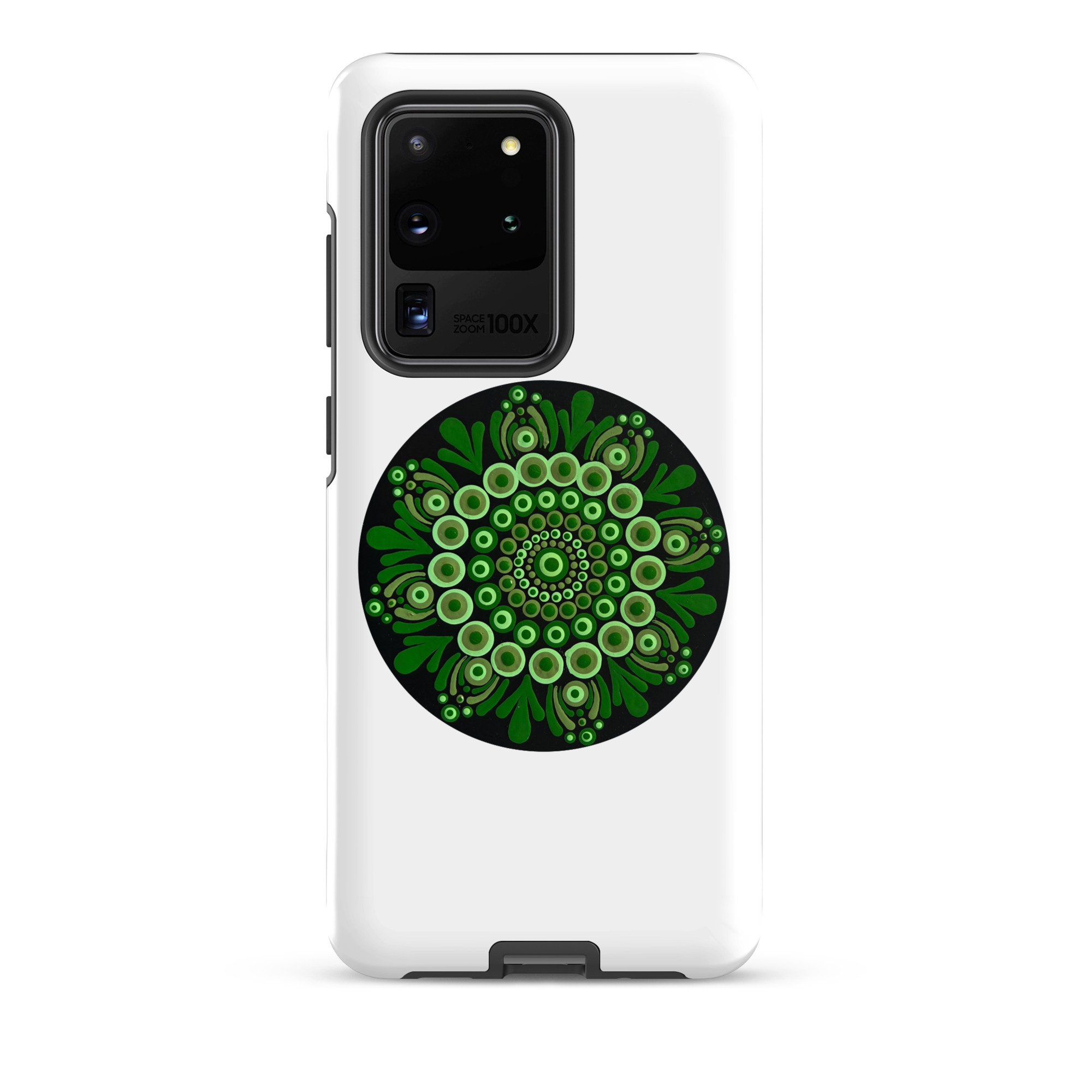 Tough Case For Samsung Green Mandala