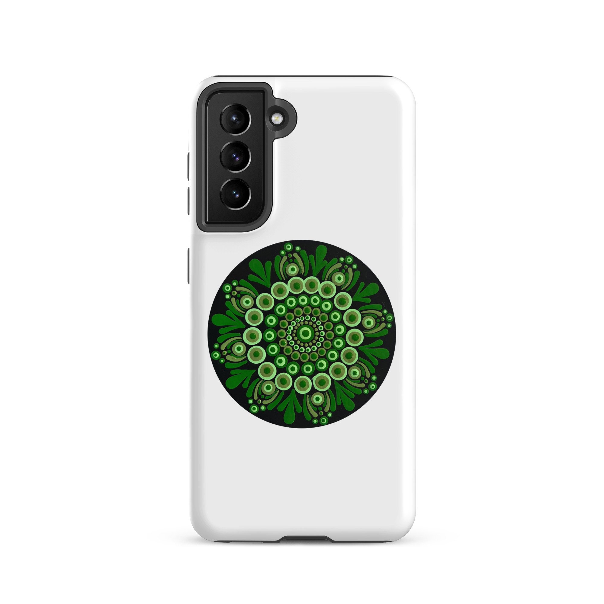 Tough Case For Samsung Green Mandala