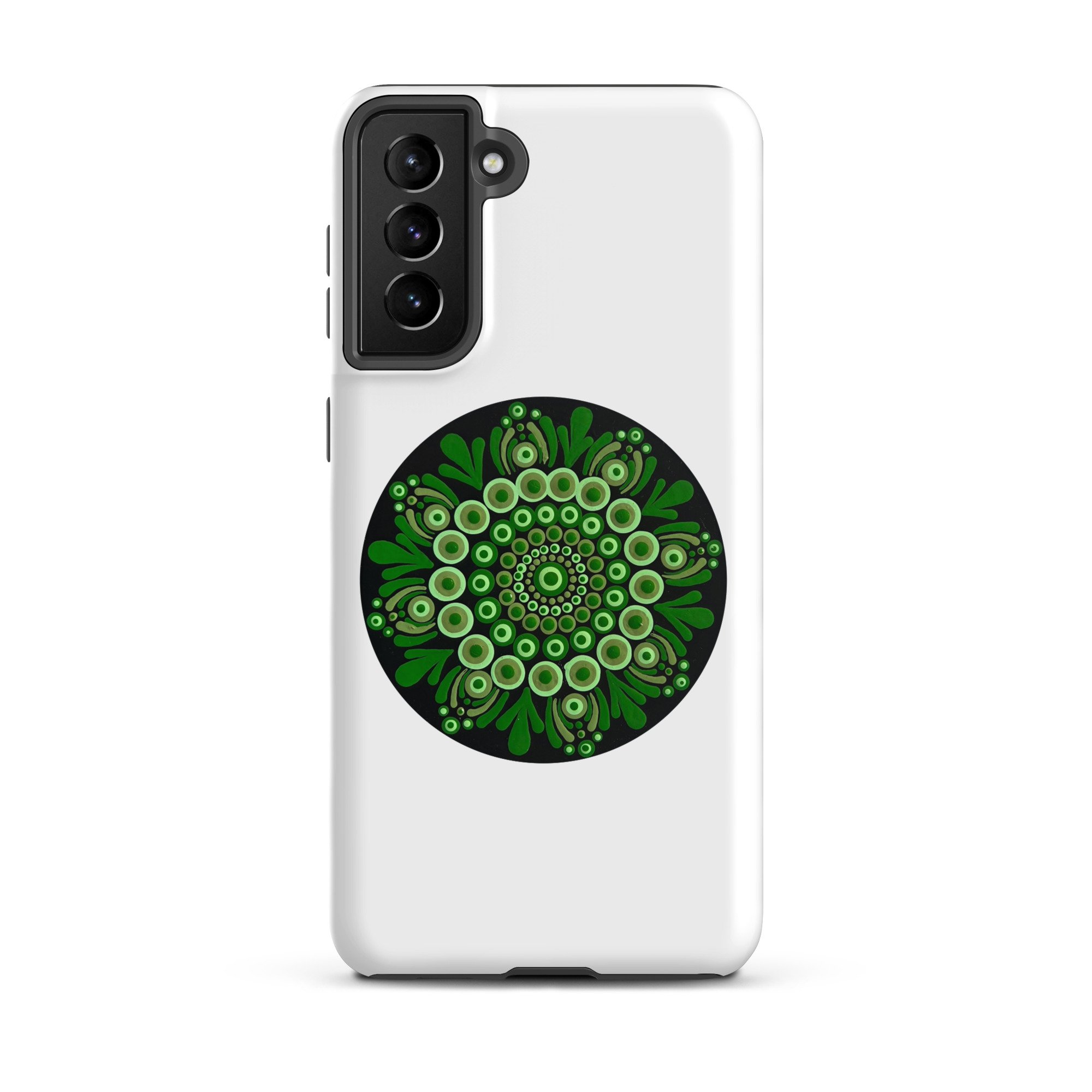 Tough Case For Samsung Green Mandala