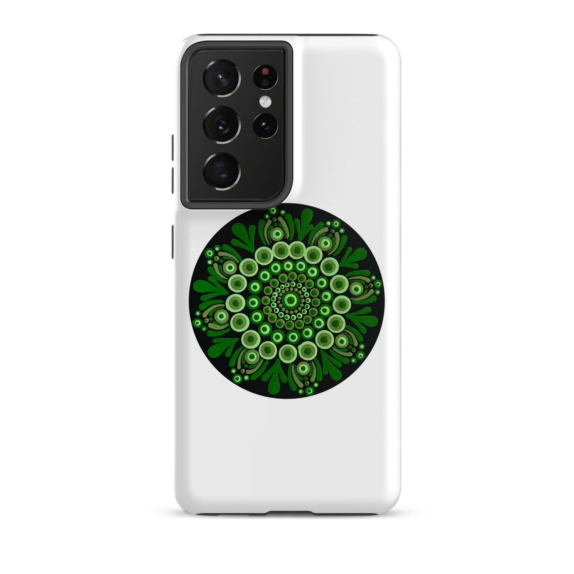 Tough Case For Samsung Green Mandala