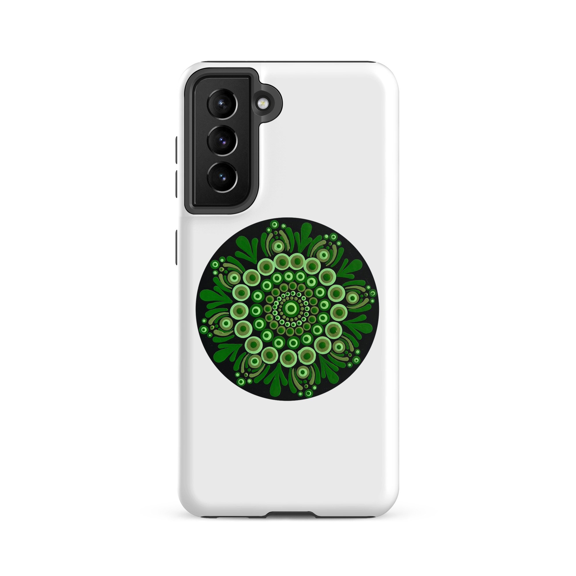 Tough Case For Samsung Green Mandala