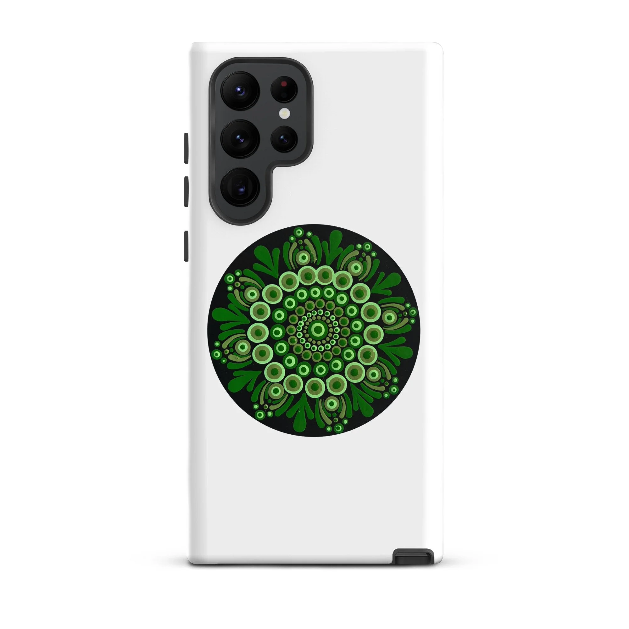 Tough Case For Samsung Green Mandala