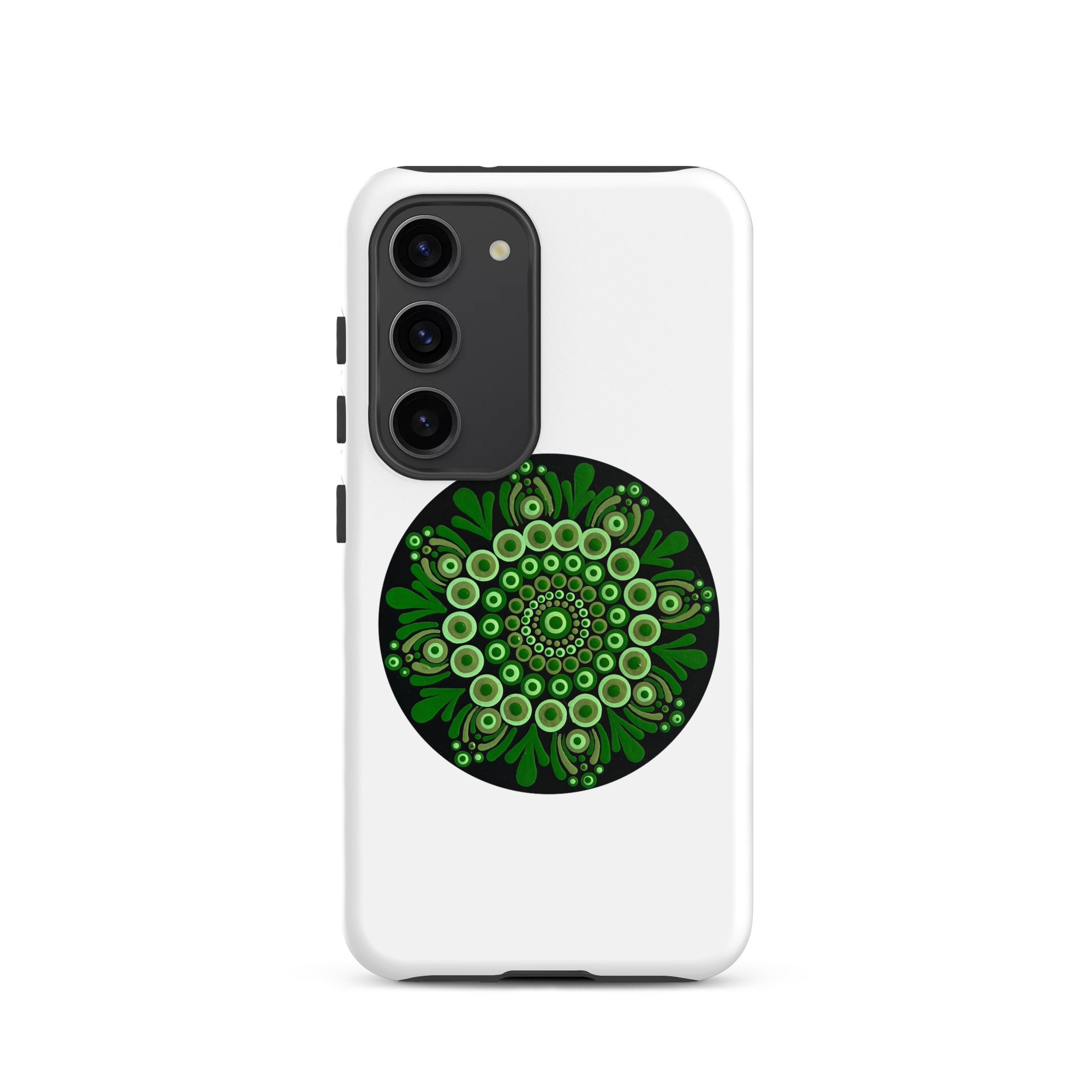 Tough Case For Samsung Green Mandala