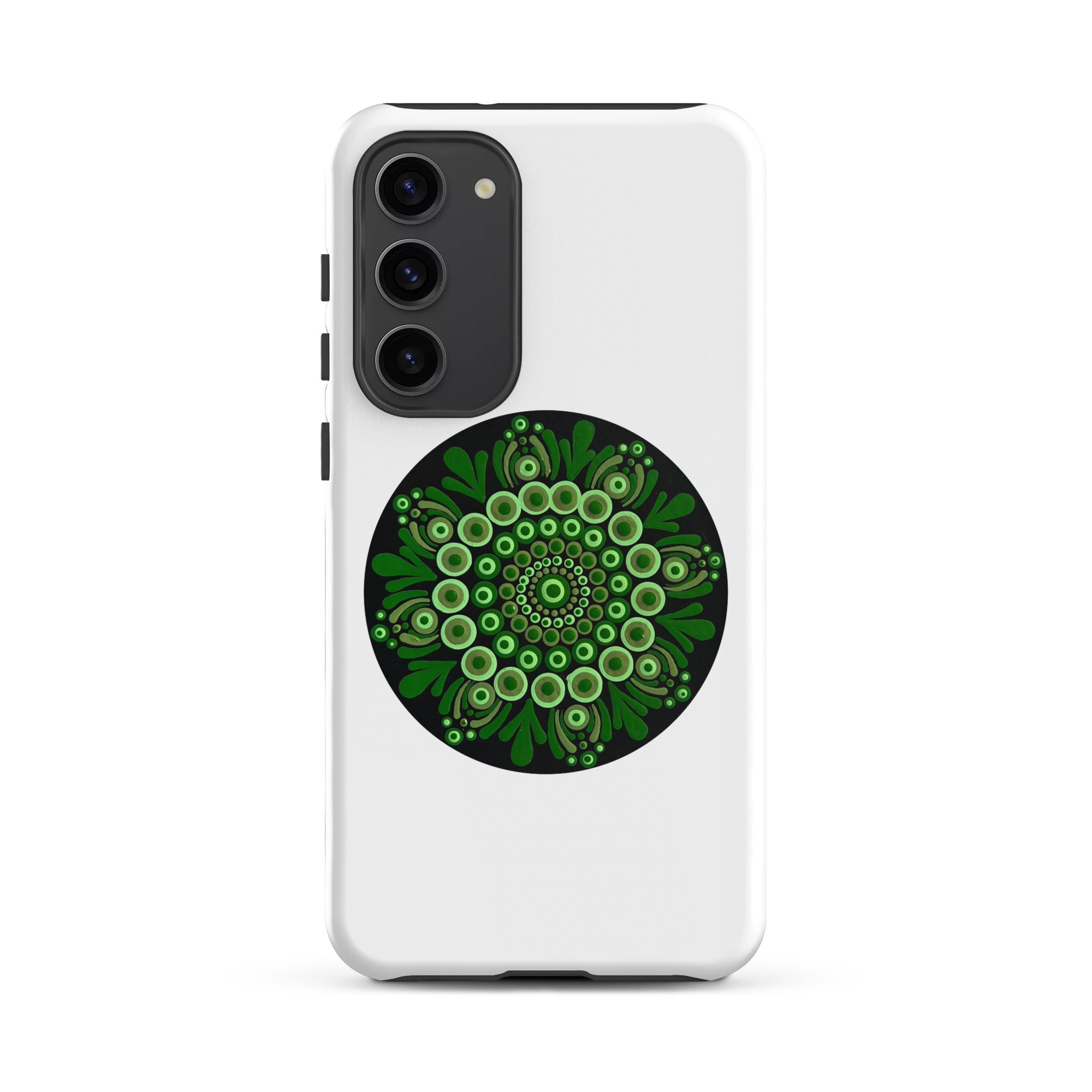 Tough Case For Samsung Green Mandala