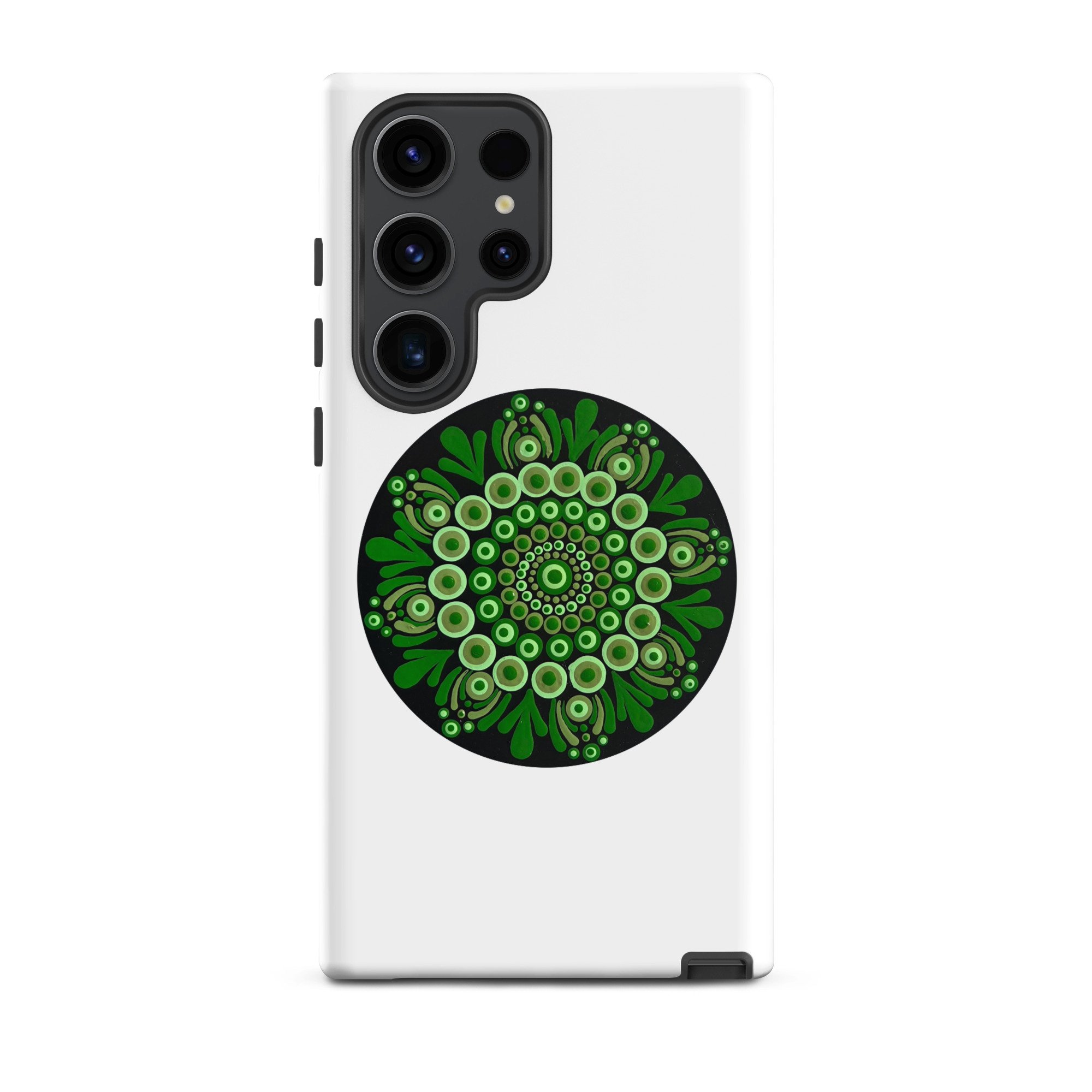 Tough Case For Samsung Green Mandala