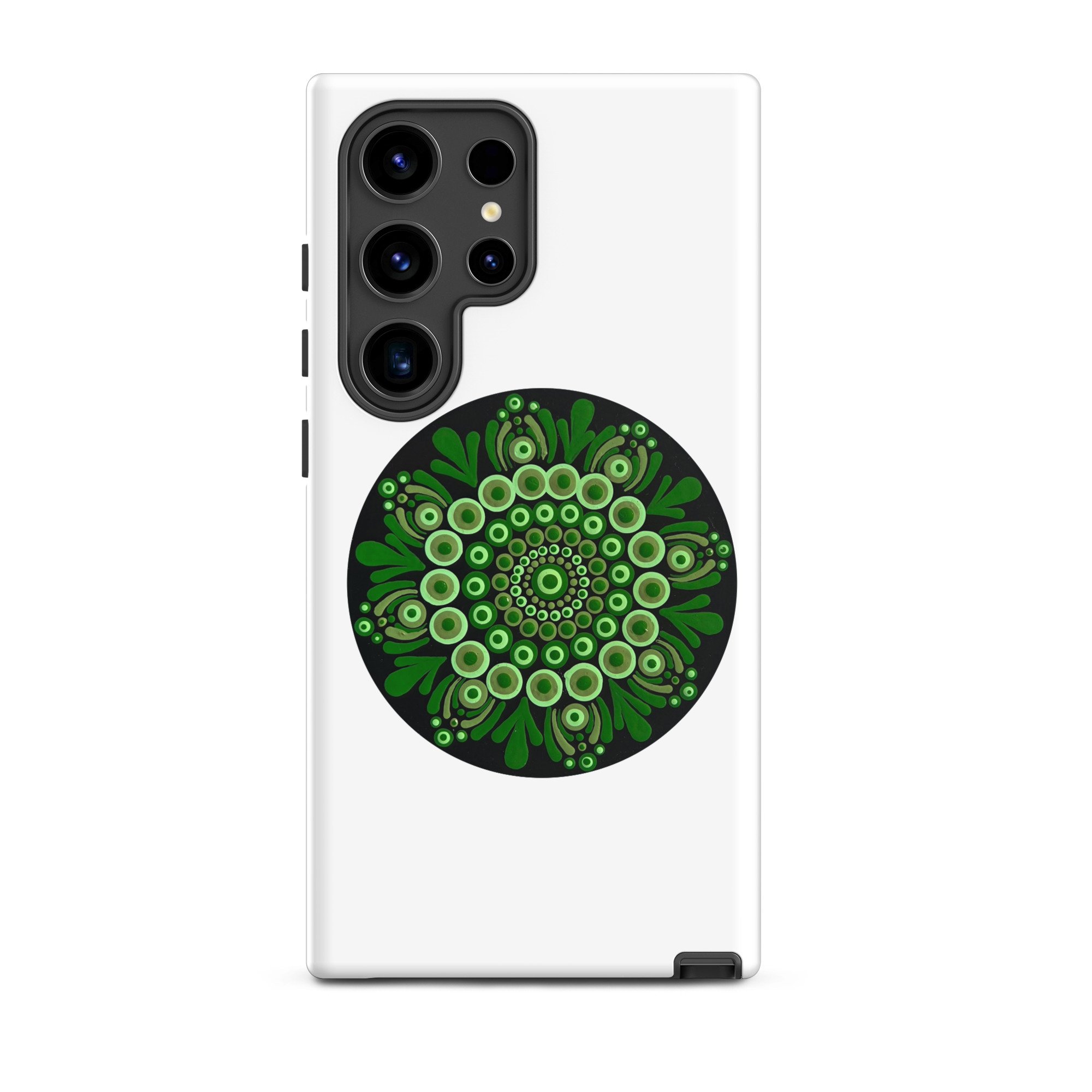 Tough Case For Samsung Green Mandala