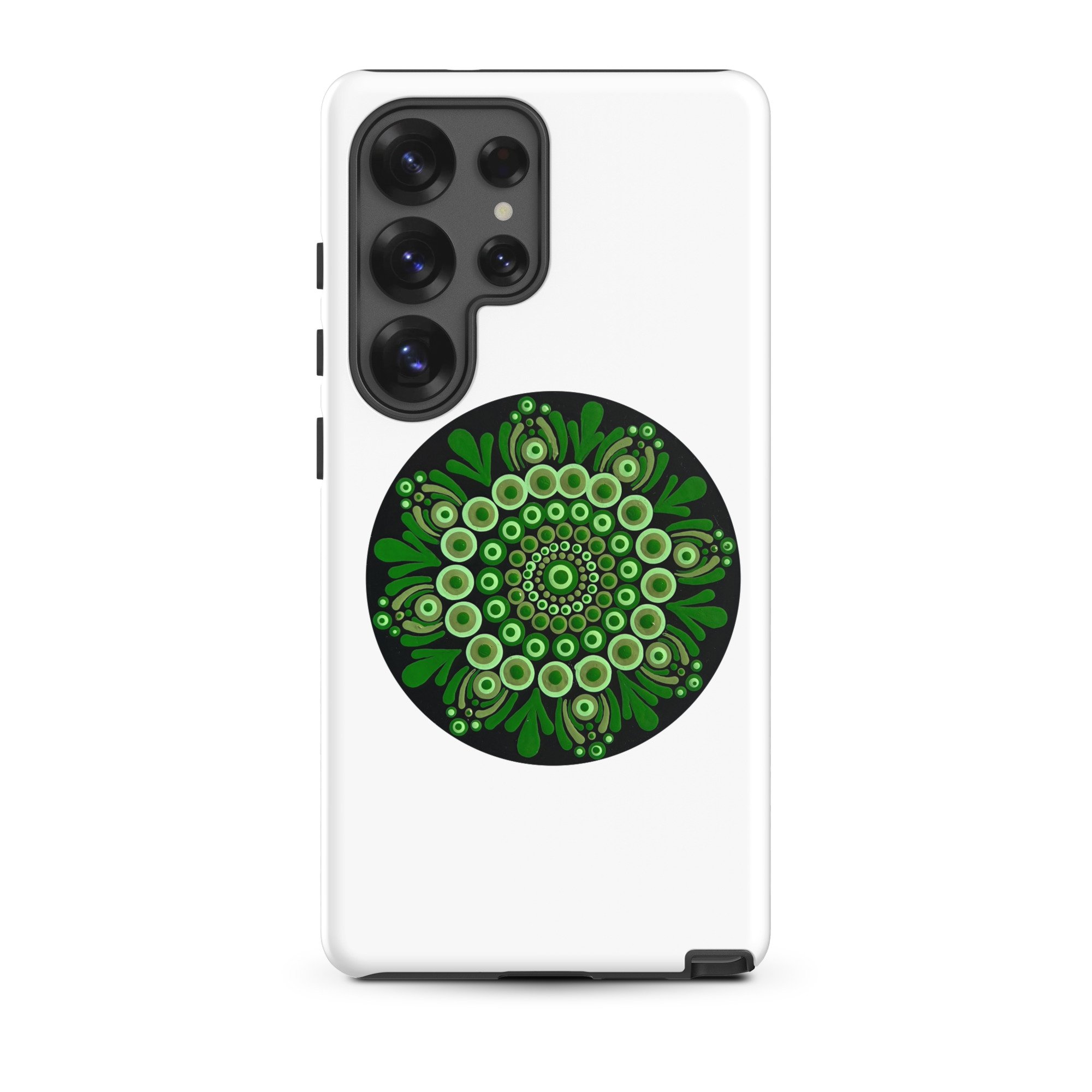Tough Case For Samsung Green Mandala