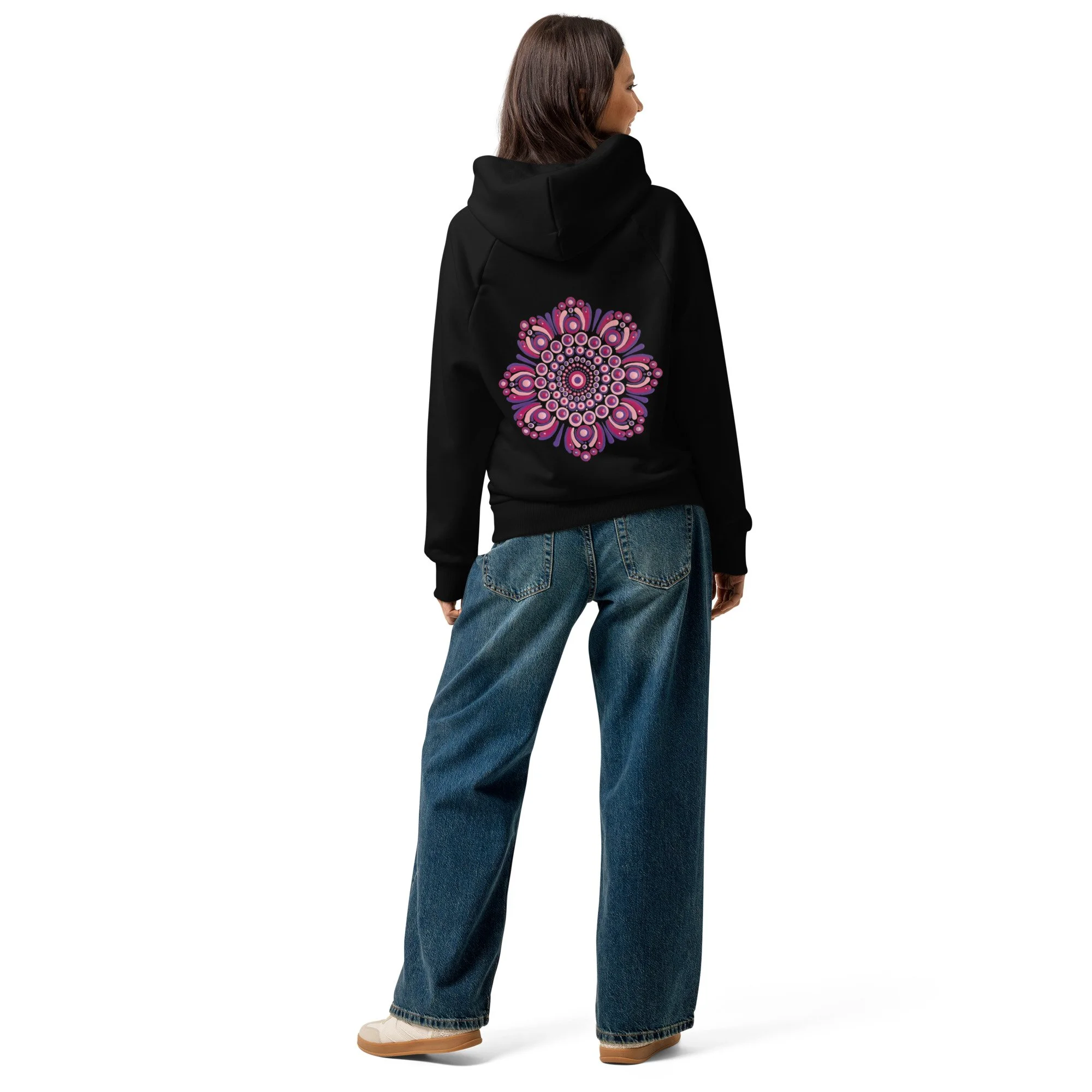 Unisex Super Heavyweight Hoodie | Flower Mandala BACK