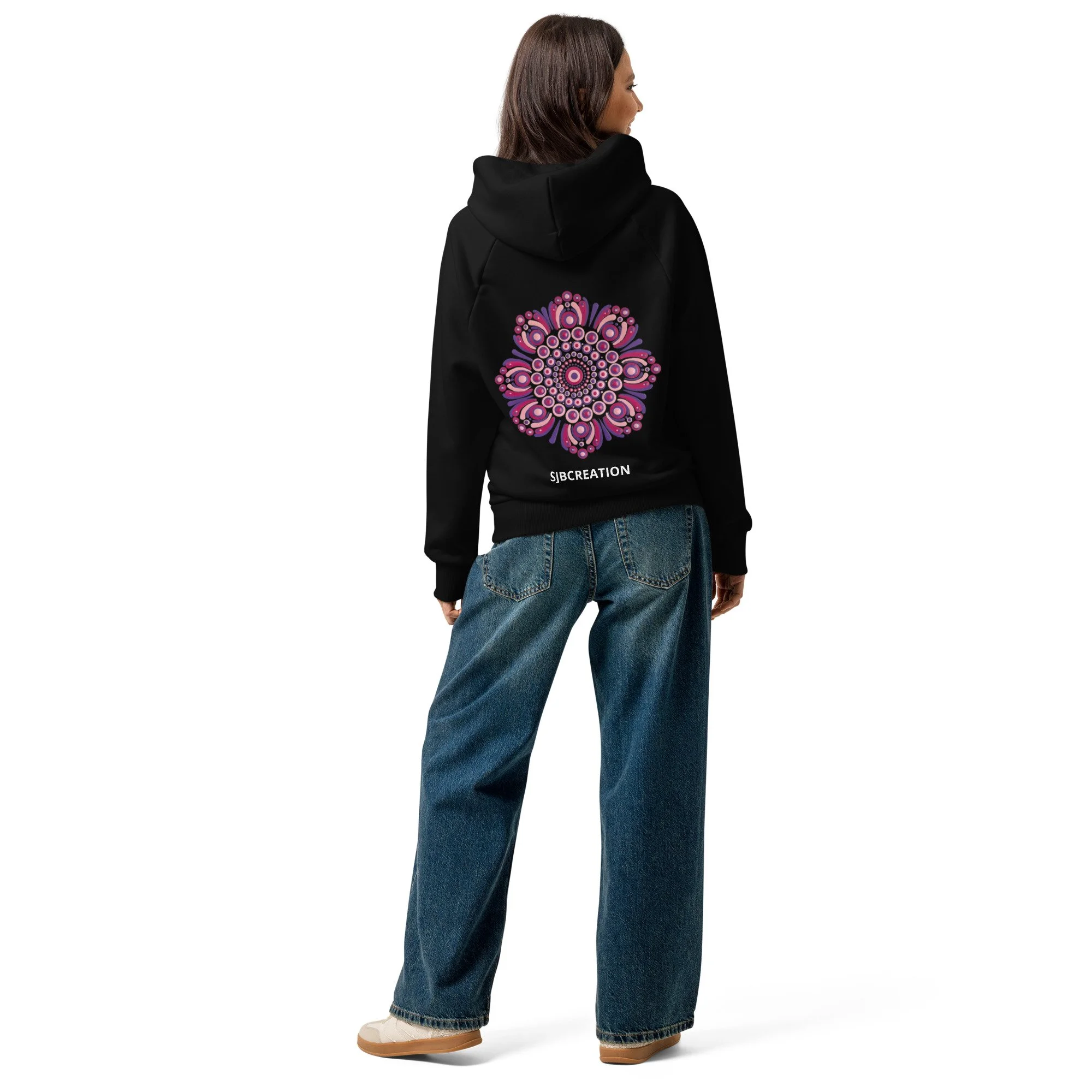 Unisex Super Heavyweight Hoodie | Flower Mandala BACK