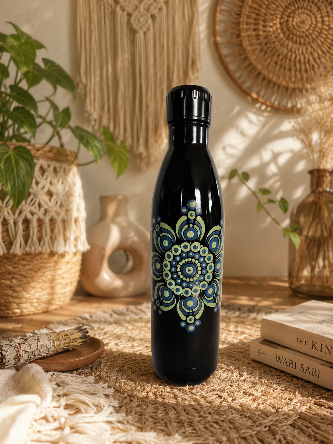 Stainless Steel Drink Bottle 750ml  - One Of A Kind Artwork