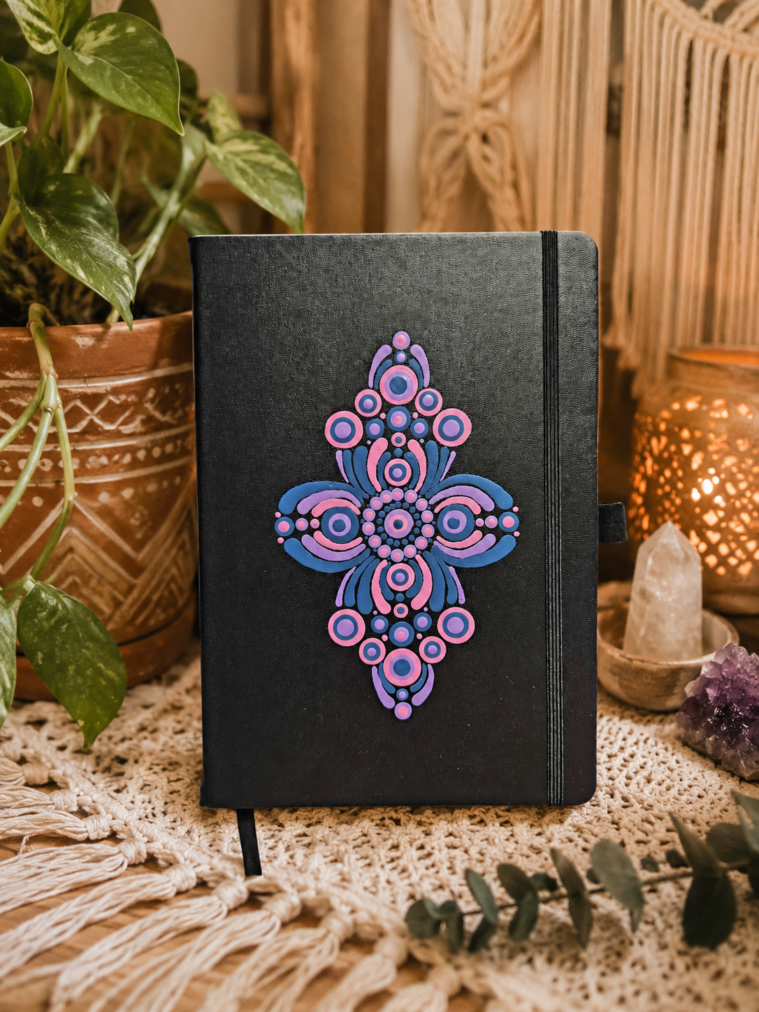 Hand Painted A5 Notebook - One Of A Kind Artwork
