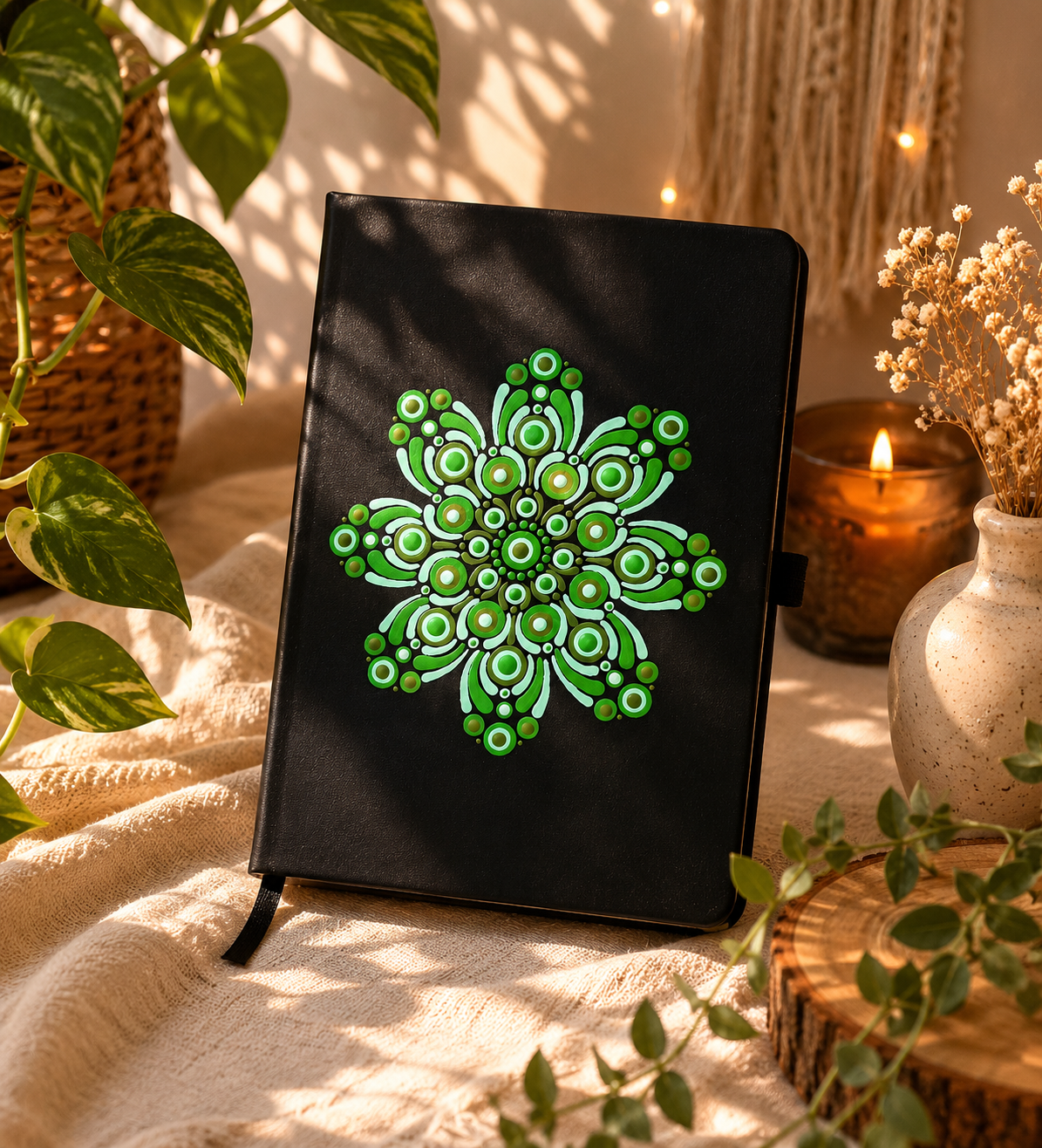 Hand Painted A5 Notebook - One Of A Kind Artwork