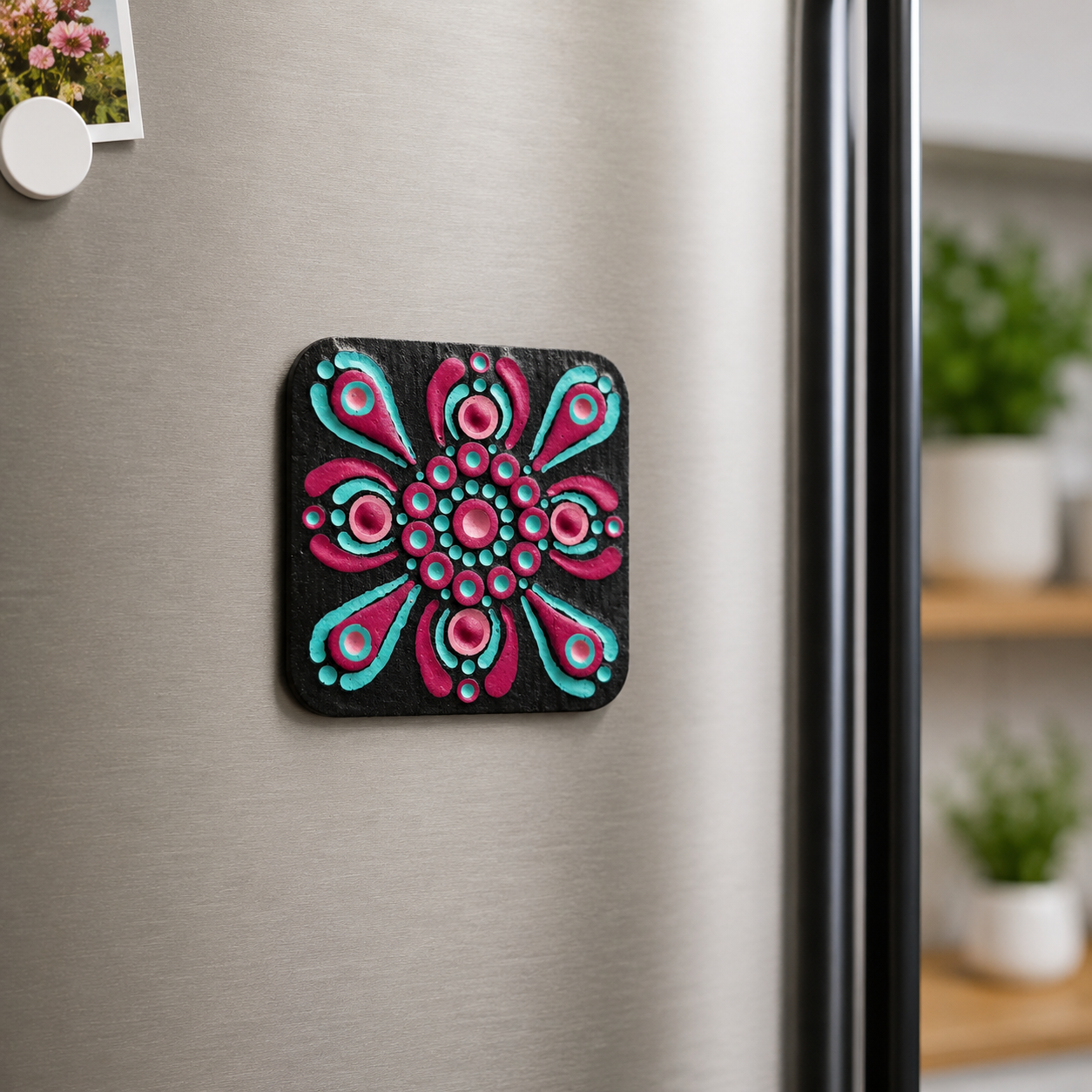 Mini Mandala Fridge Magnet - One Of A Kind