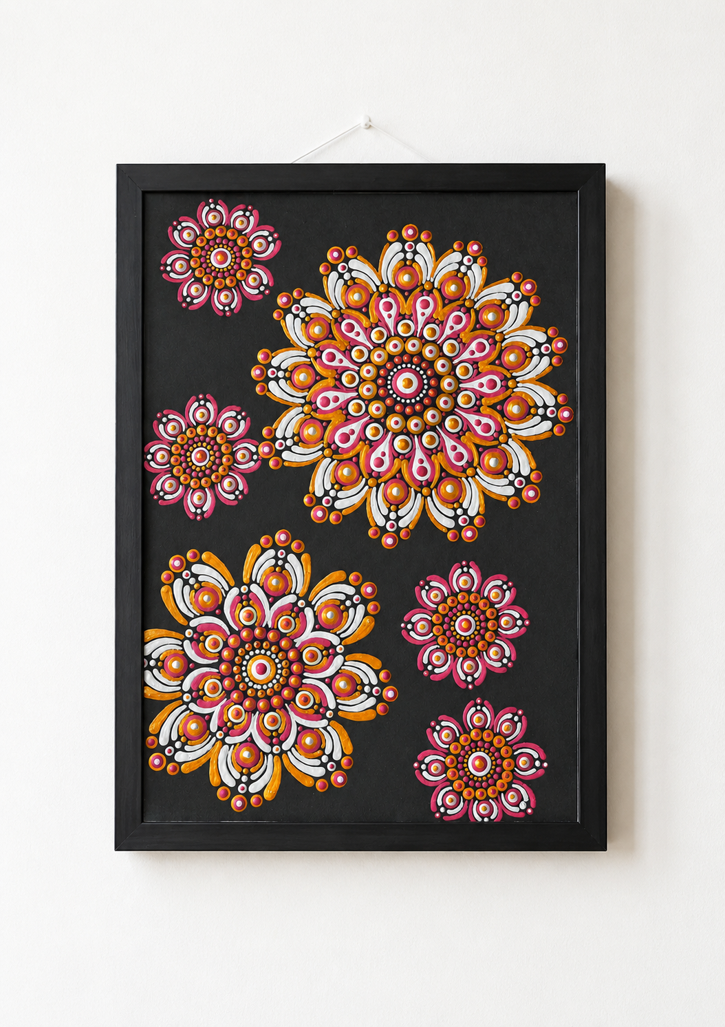 Mandala Painting A4 (FRAME NOT INCLUDED) - One Of A Kind Original Artwork