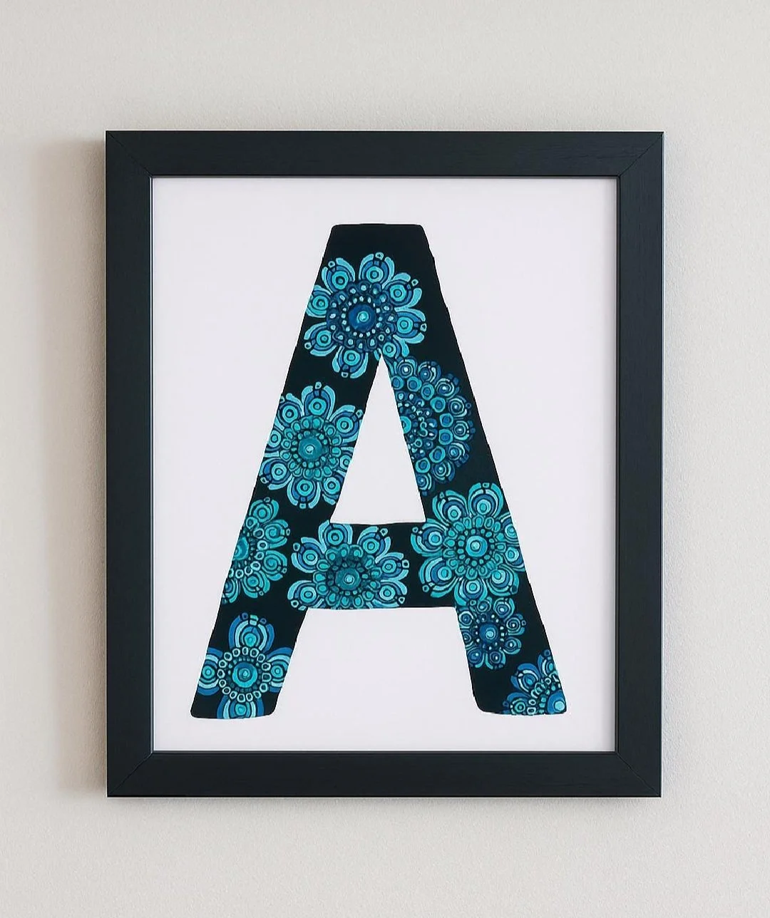 Mandala Initial Letter - A