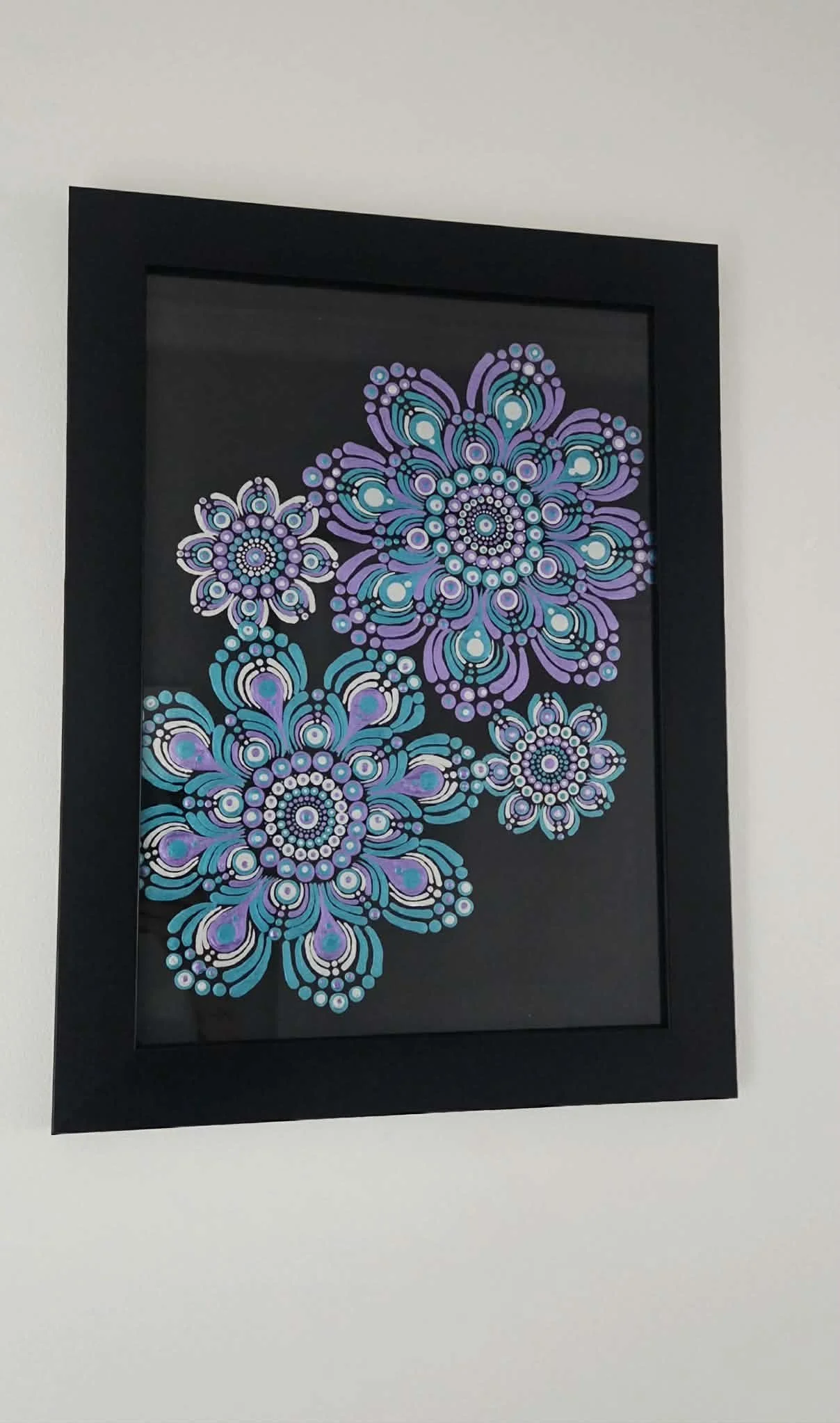 Mandala Painting (FRAMED) A3