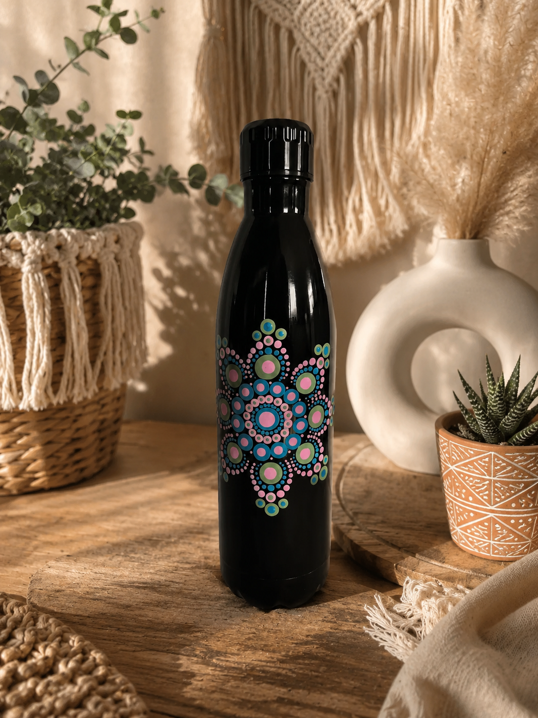 Stainless Steel Drink Bottle 750ml  - One Of A Kind Artwork