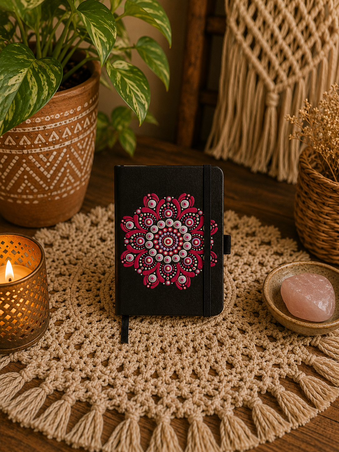 Hand Painted A6 Notebook - One Of A Kind Artwork
