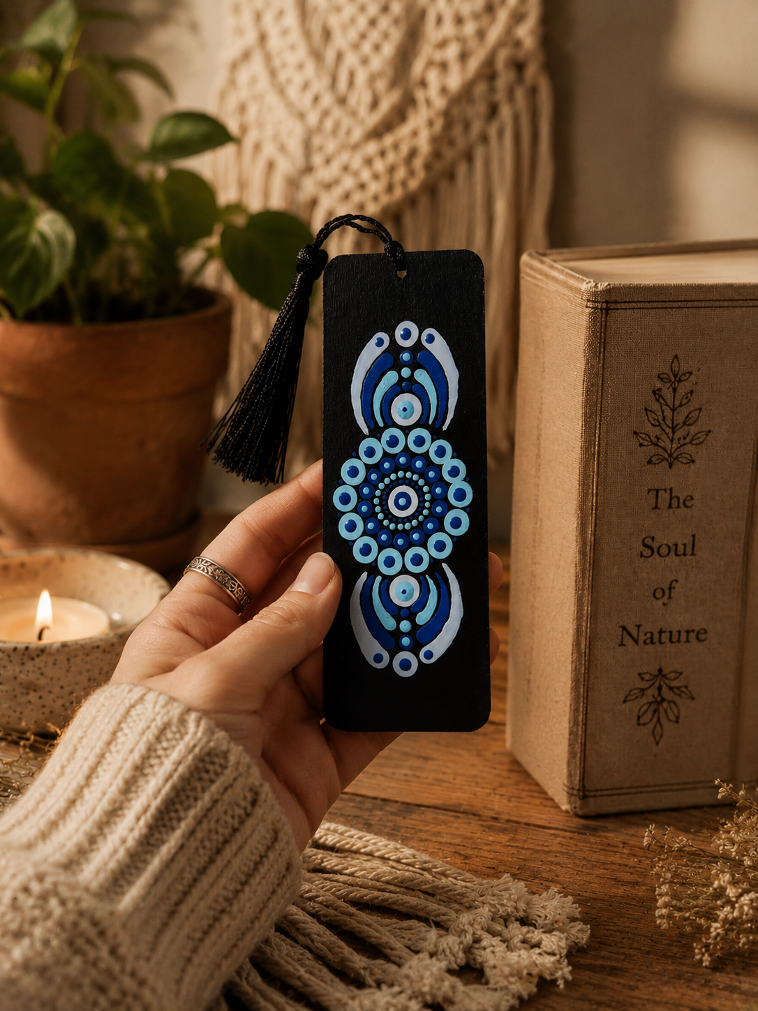 Bookmark Blue -  One Of A Kind Original Artwork