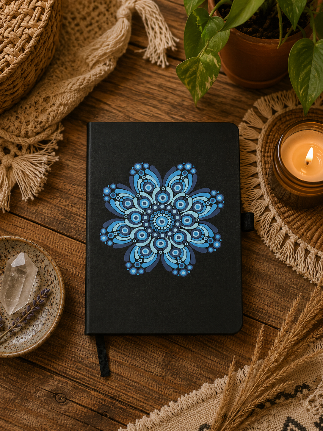 Hand Painted A5 Notebook - One Of A Kind Artwork