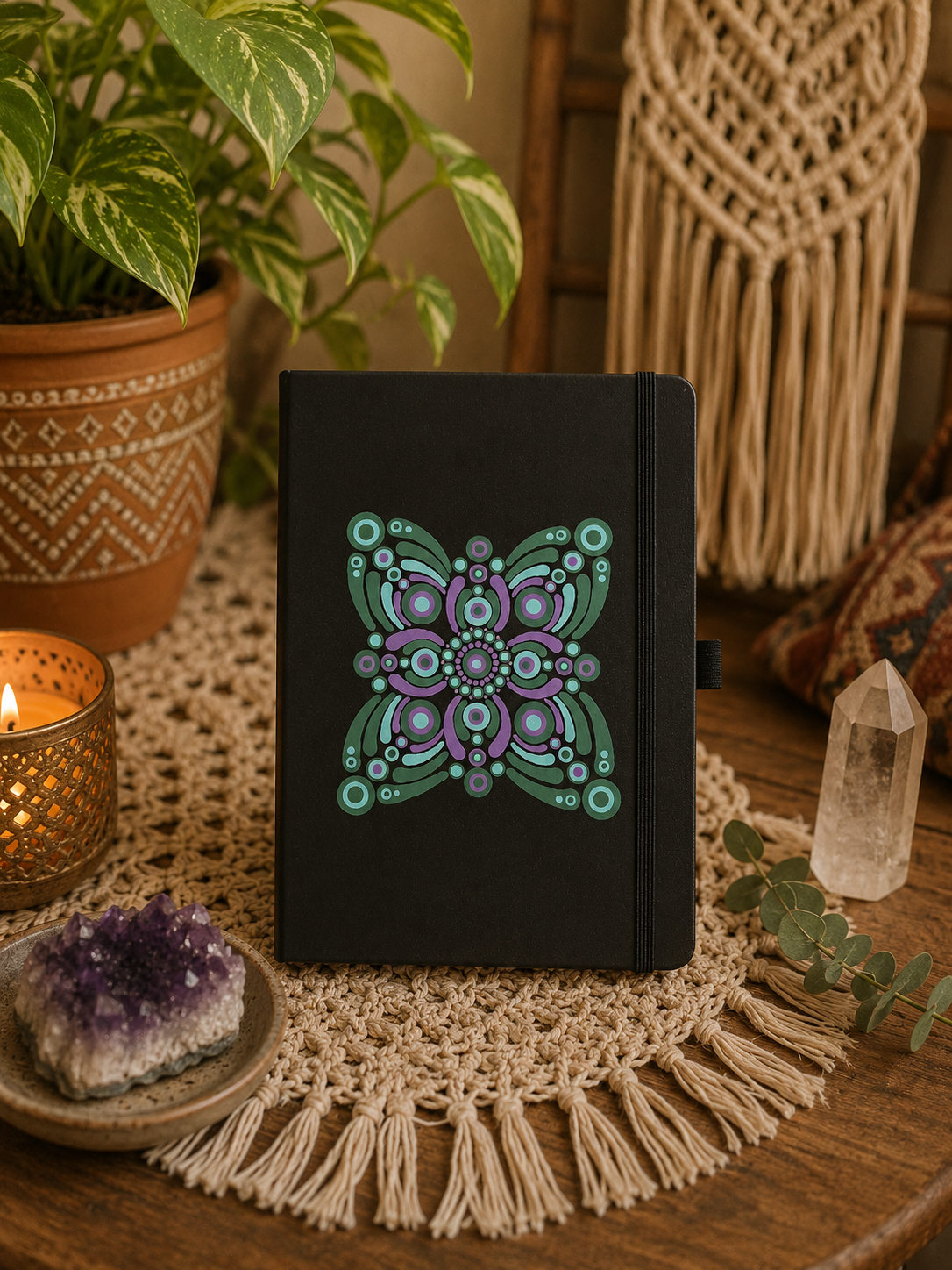 Hand Painted A5 Notebook - One Of A Kind Artwork