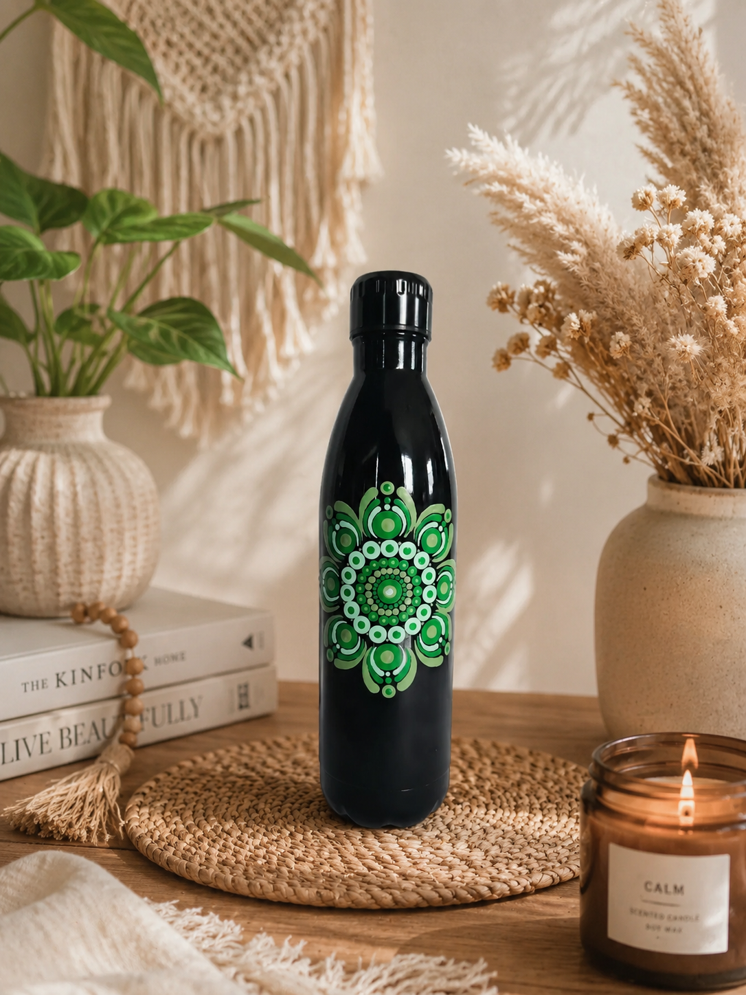 Stainless Steel Drink Bottle 750ml  - One Of A Kind Artwork