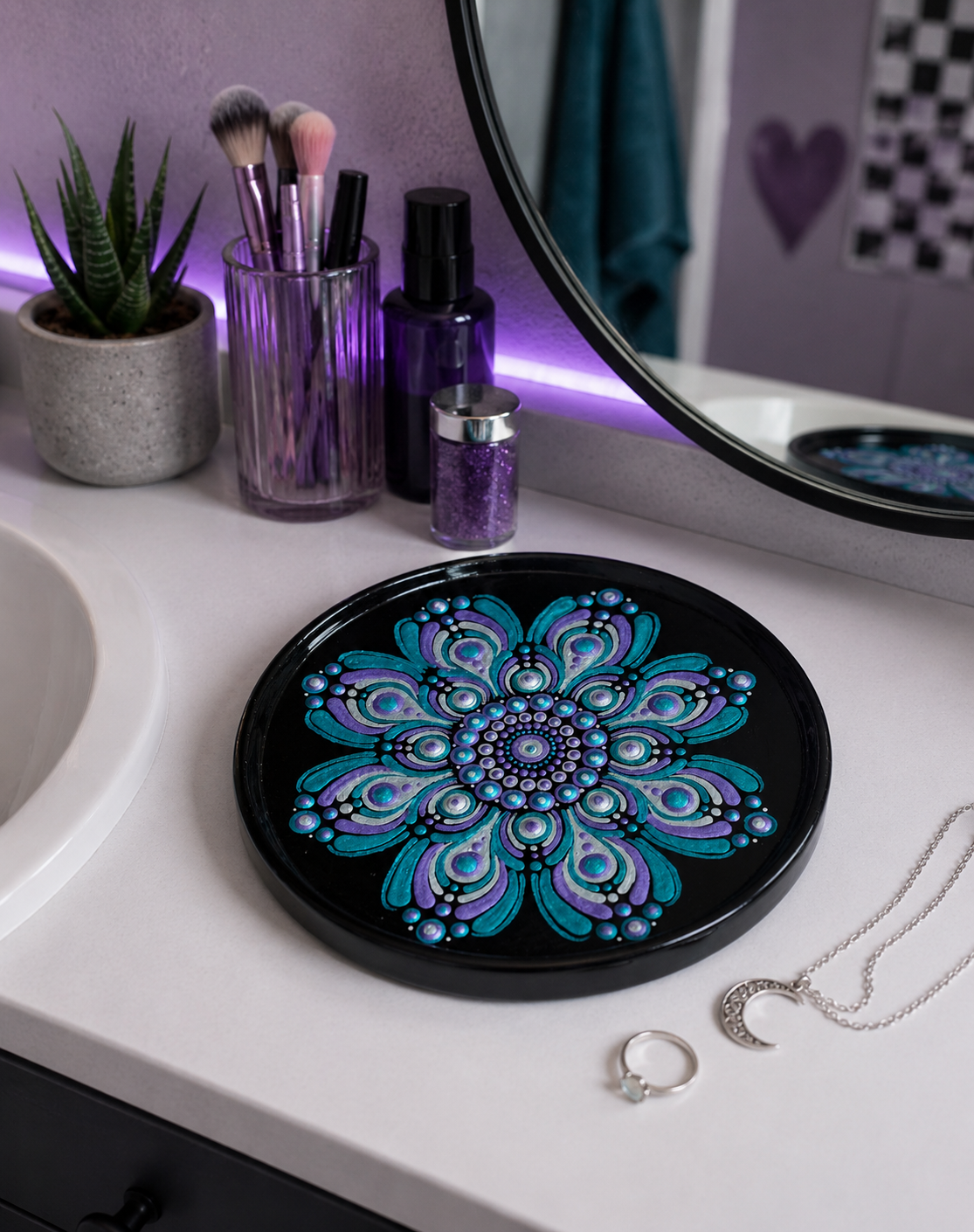 Mandala Trinket Dish - 17cm