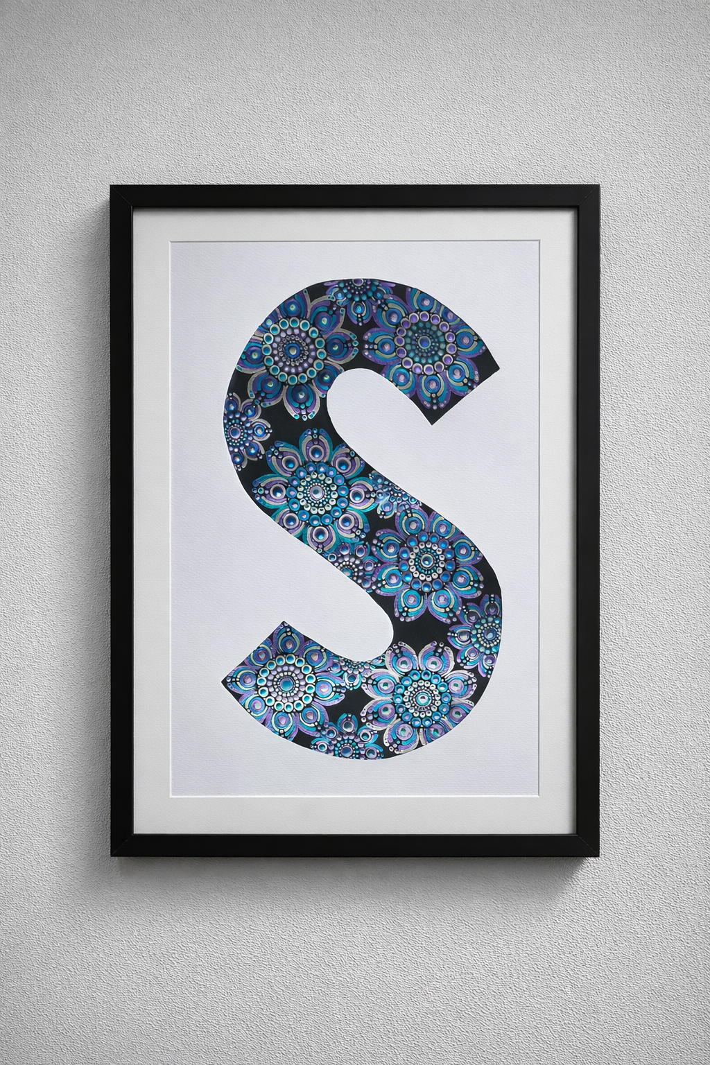 A3 Mandala Initial Letter - S