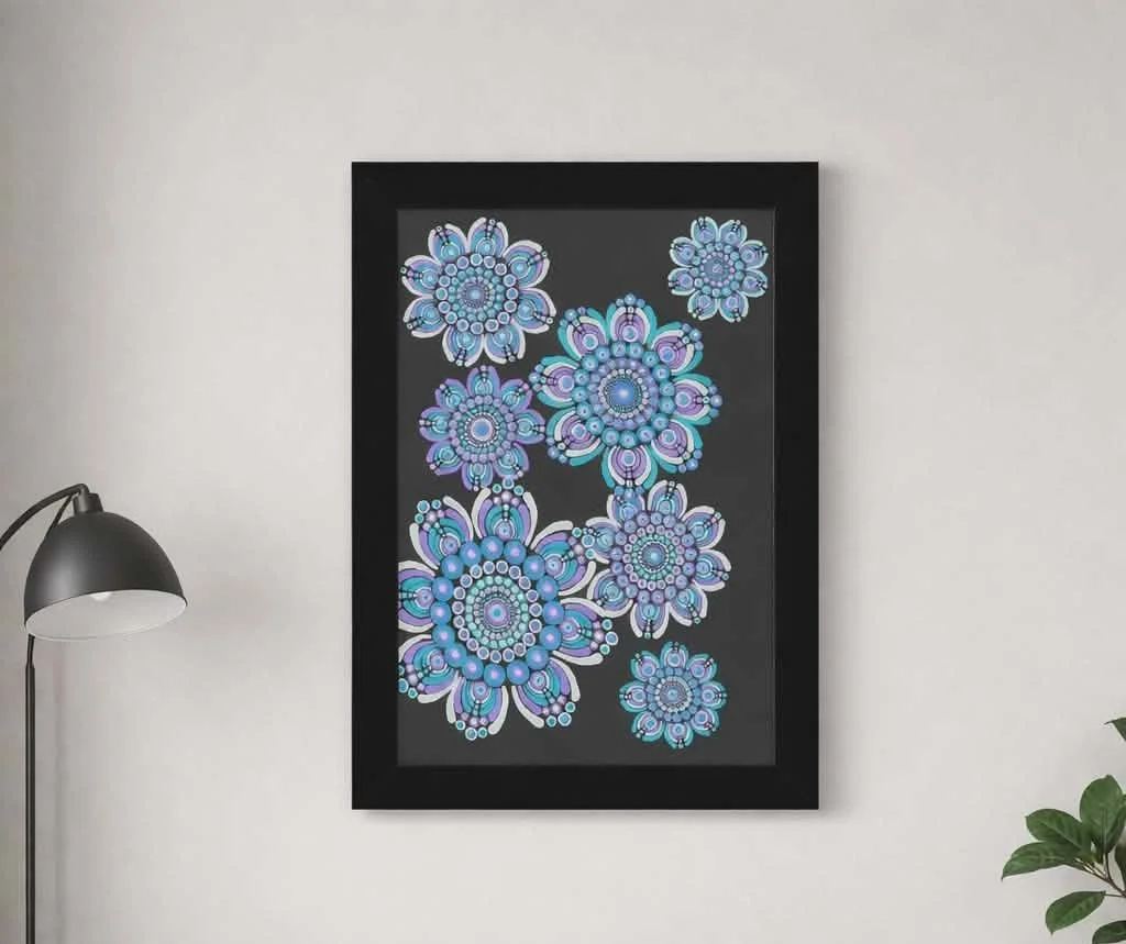 Mandala Painting (FRAMED) A3