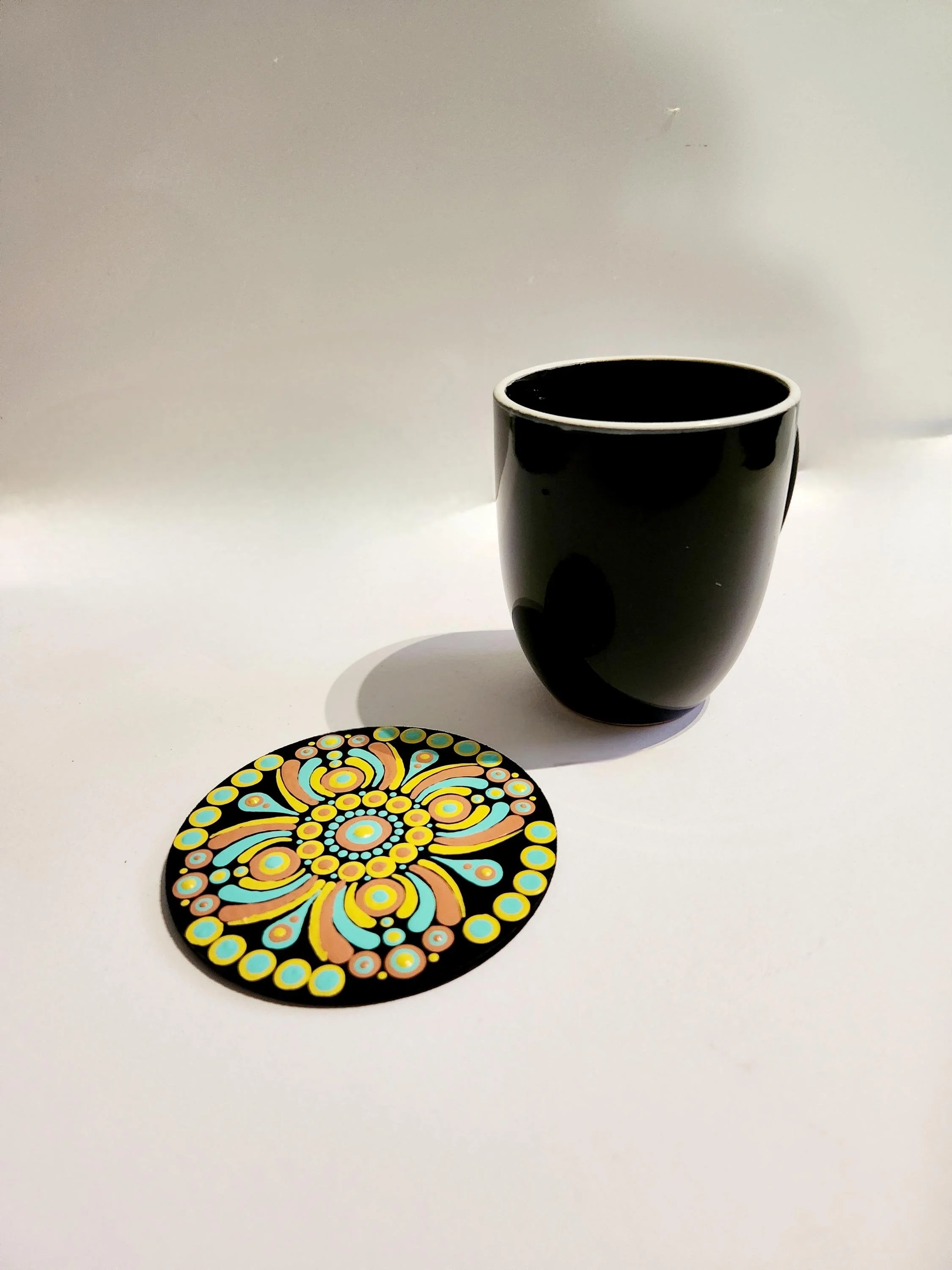 Mandala Cork Coaster