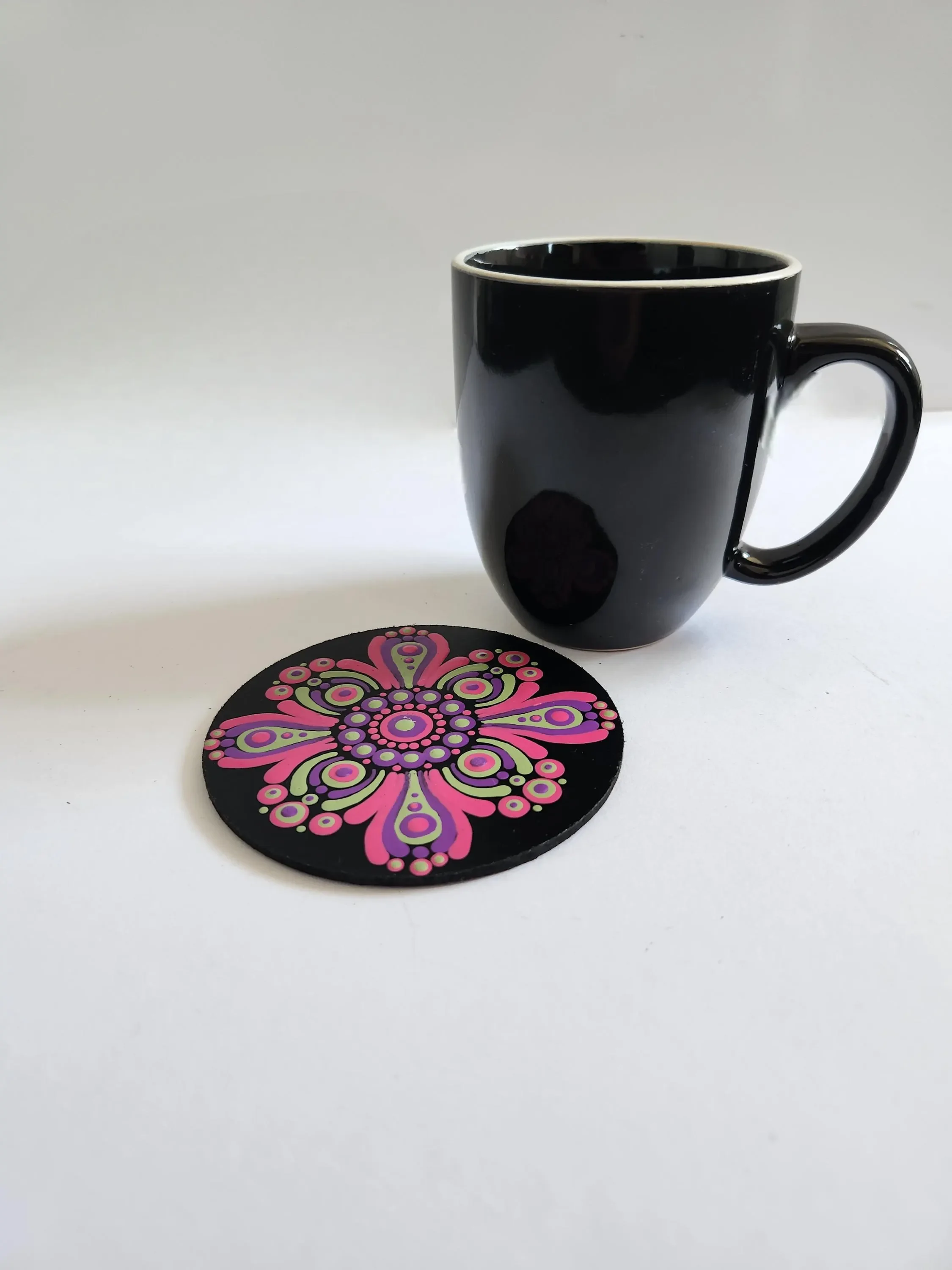 Mandala Cork Coaster