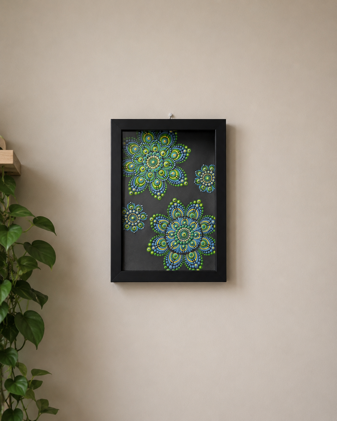 Mandala Painting A4 (FRAME NOT INCLUDED) - One Of A Kind Artwork