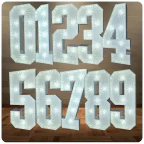 Light up numbers 0-9