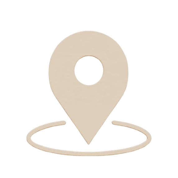 Icône de localisation en forme de point de repère sur une carte ou un plan.