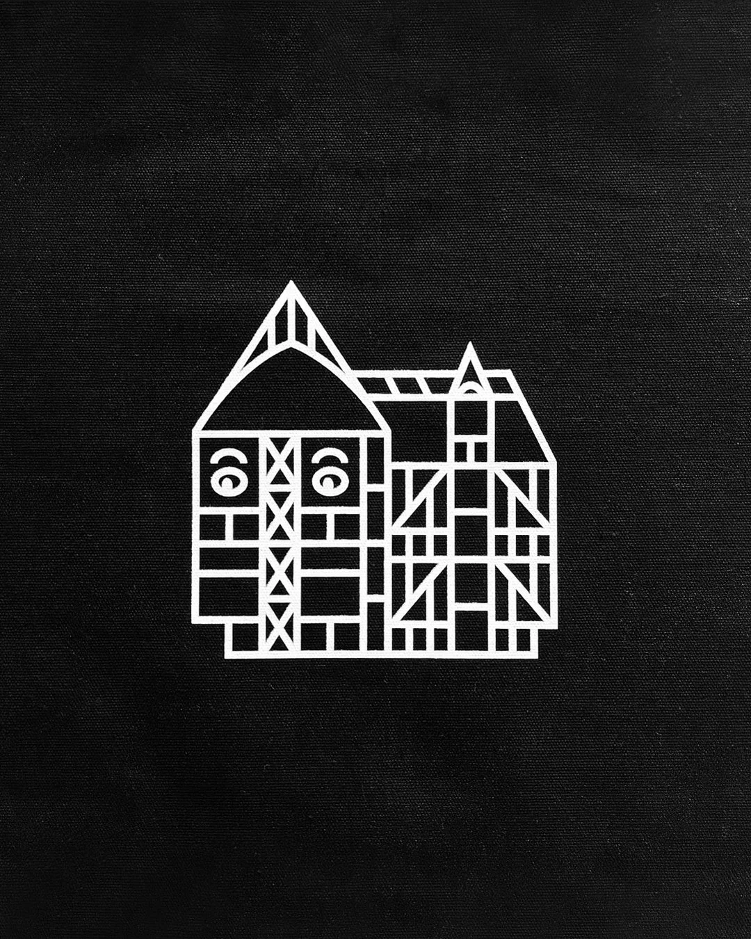 Tbag-Plume-Noir/Blanc-Logo-Recto