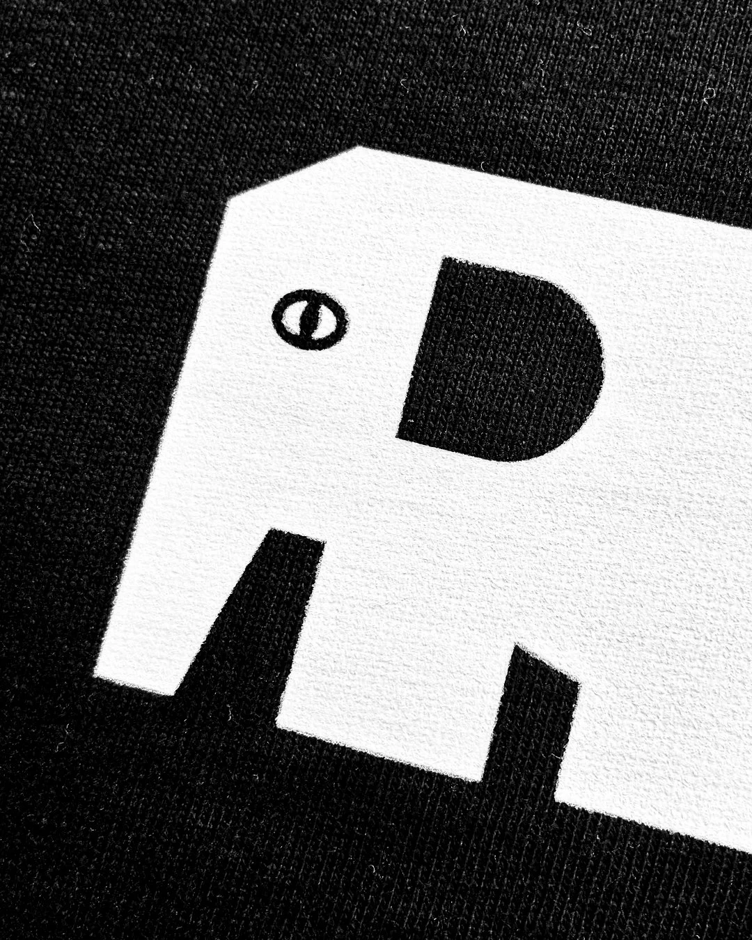 Tshirt-Fritz-Noir/Blanc-Logo-Zoom