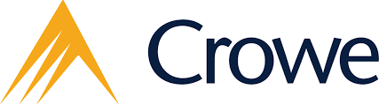 Crowe logo with a stylized gold mountain peak and the company name in dark blue.