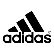 Adidas logo with black trefoil and text