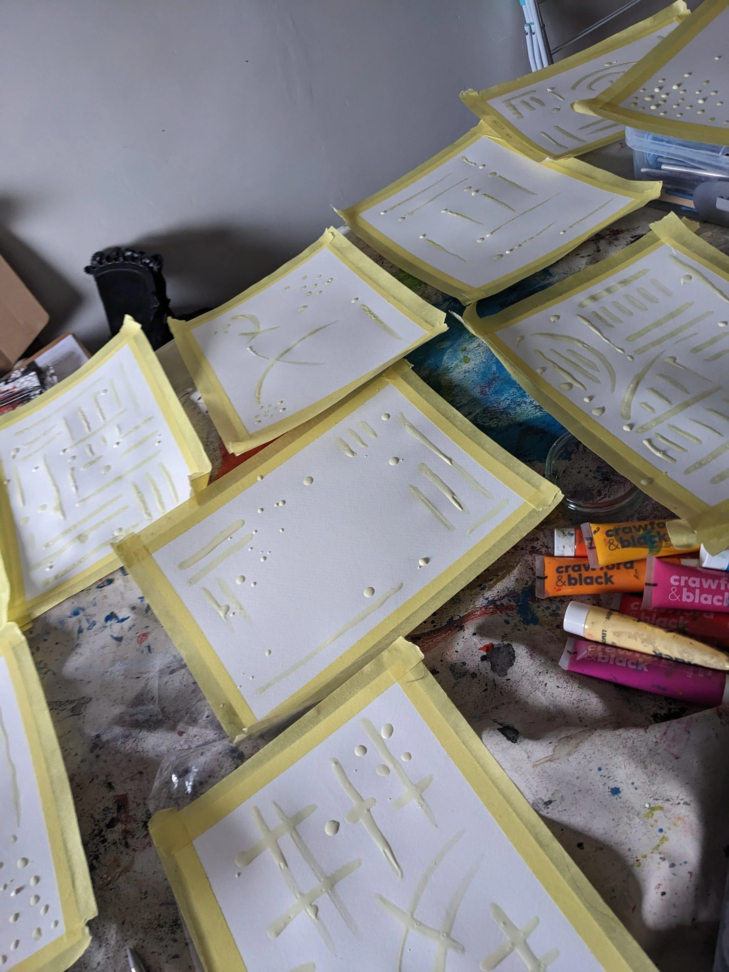 Peelings! Playing with Latex and paint