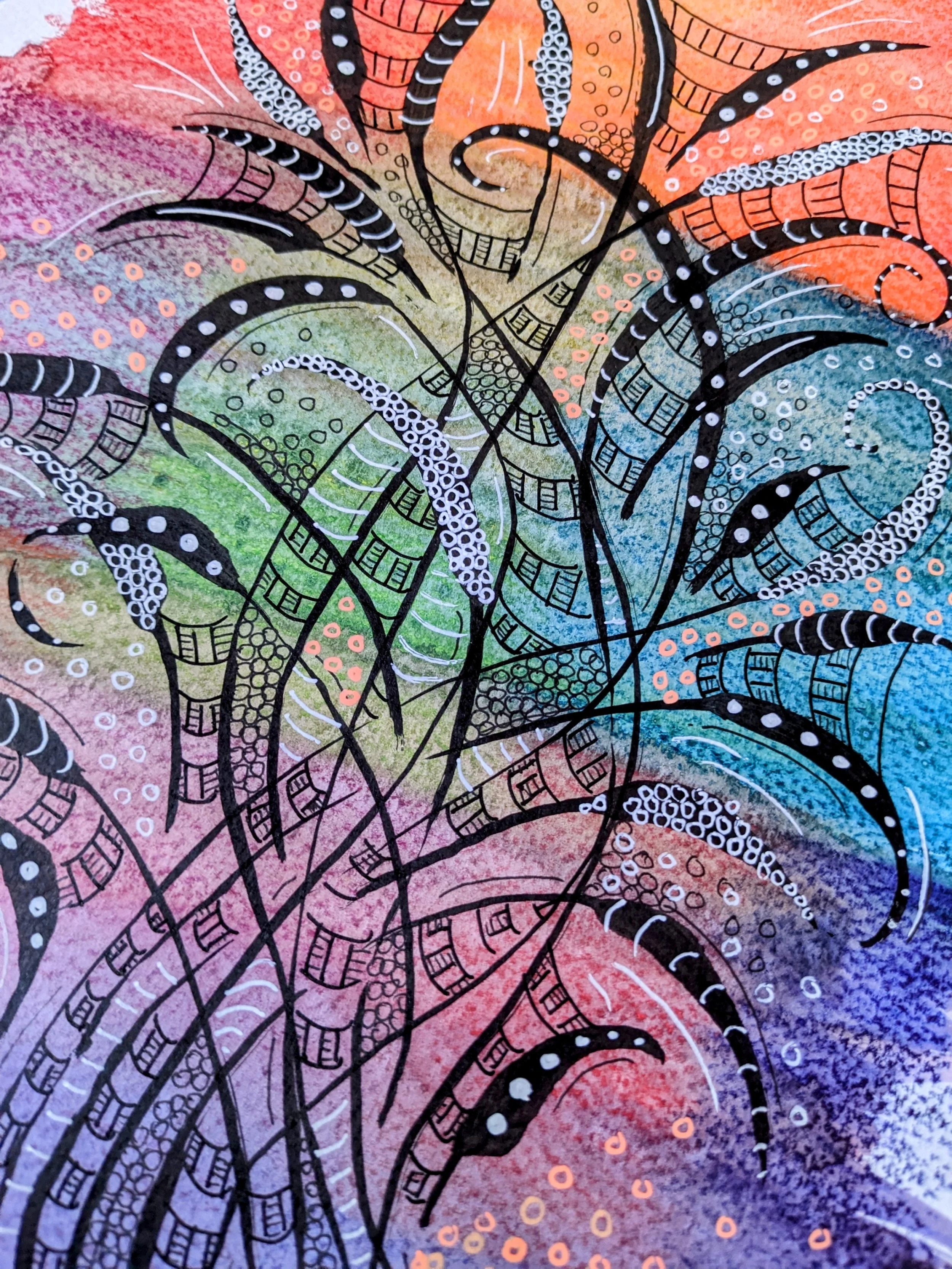 Sunny morning drawing