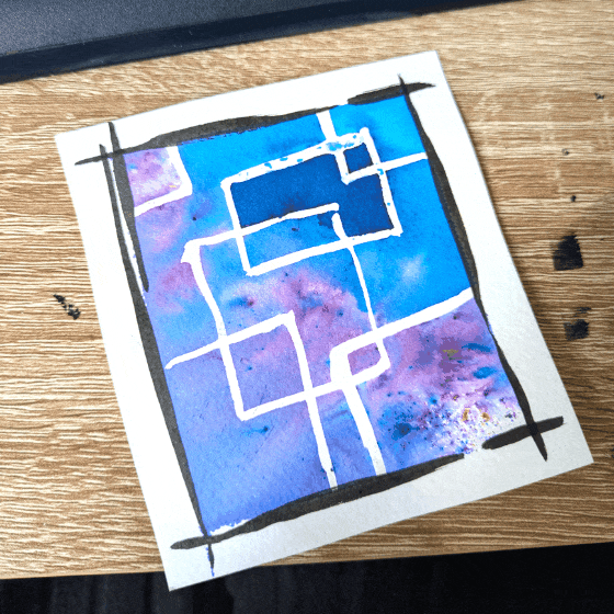 Mini art doodle on a rainy day